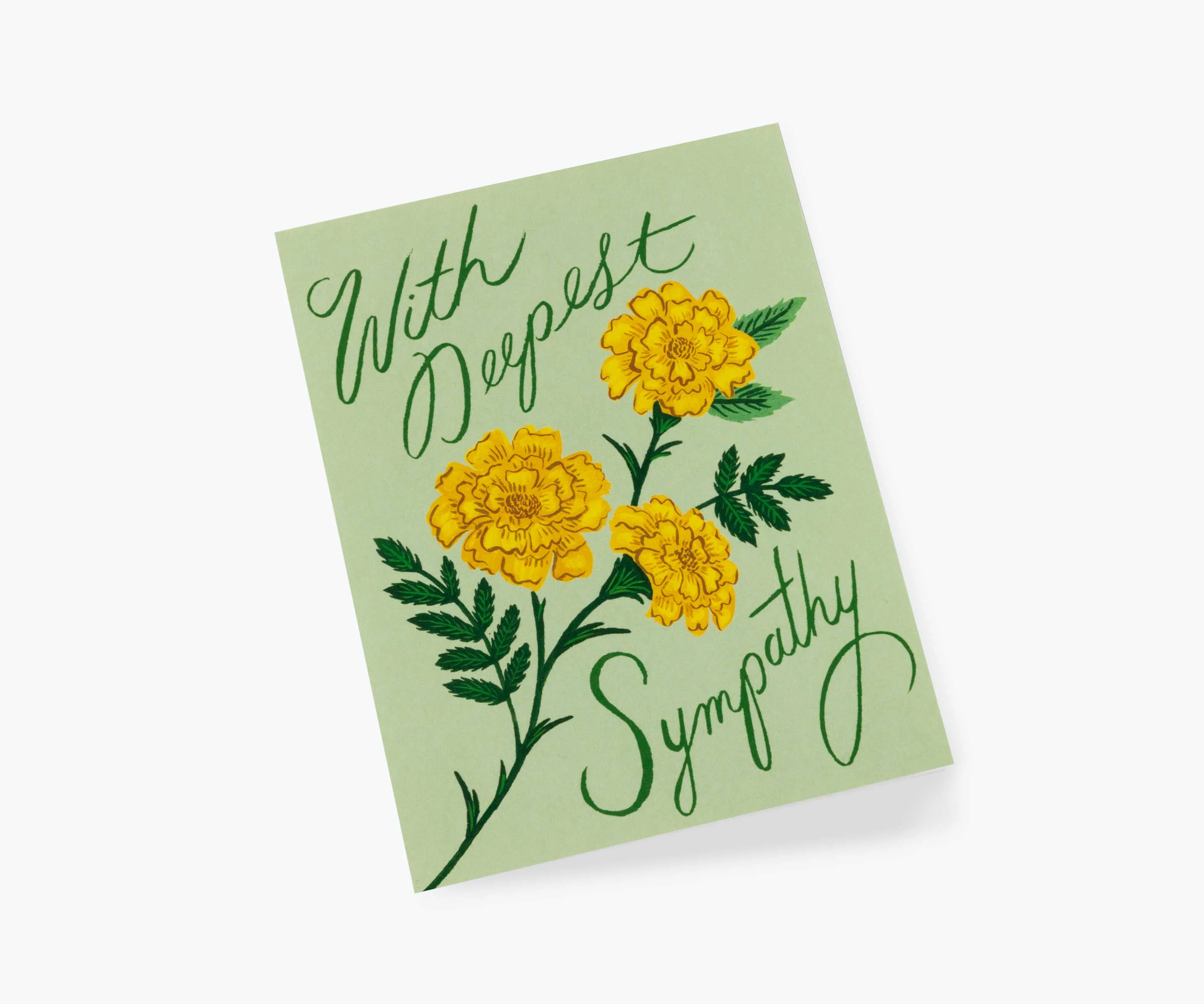 Marigold Sympathy Card - Single Card - Image 2