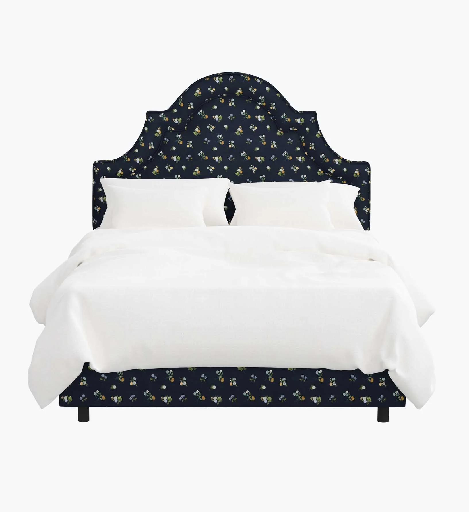 Marion Bed - Ditsy Dahlia Navy - Image 2