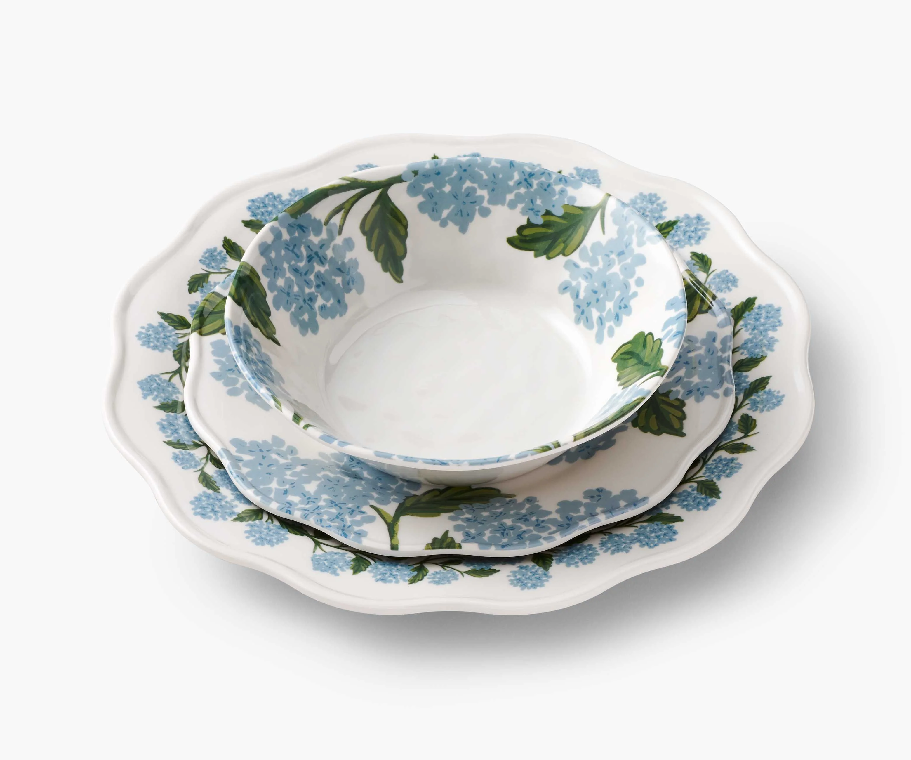 Melamine Assorted Dinner Plates - Hydrangea - Image 6