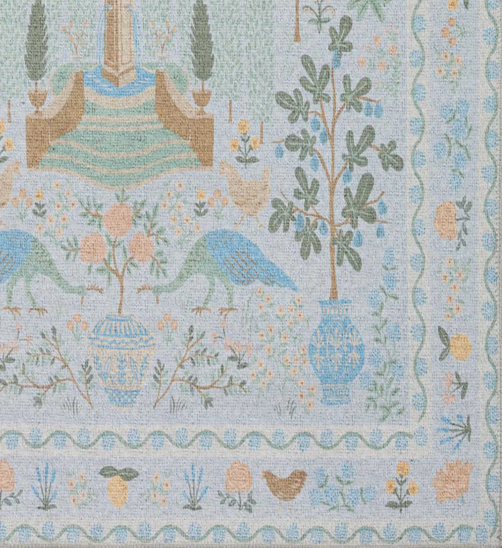 Menagerie Camont Printed Rug - Light Blue - Image 2