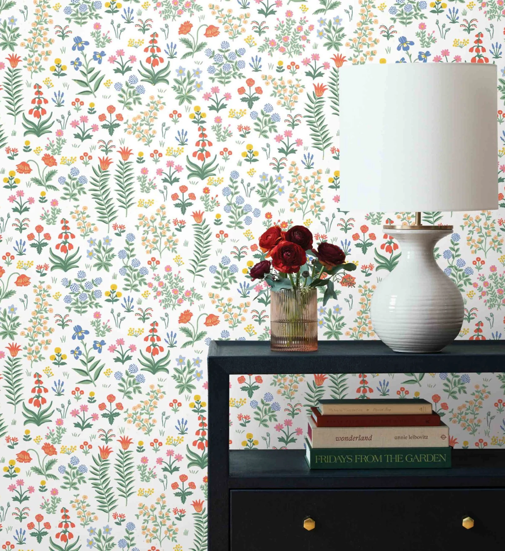 Menagerie Garden Peel & Stick Wallpaper - Rose Multi - Image 2
