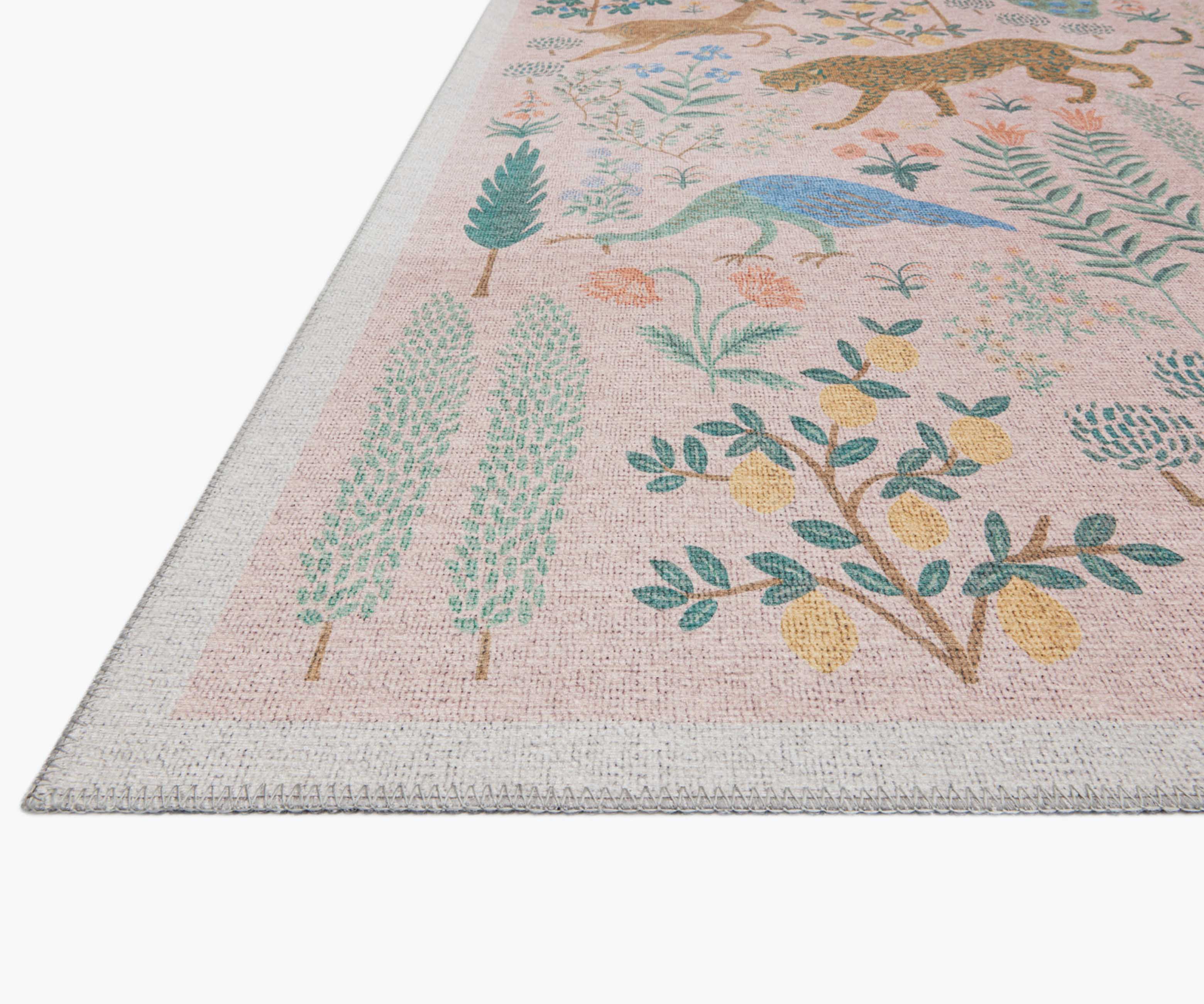 Menagerie Les Fauves Printed Rug - Blush - Image 3