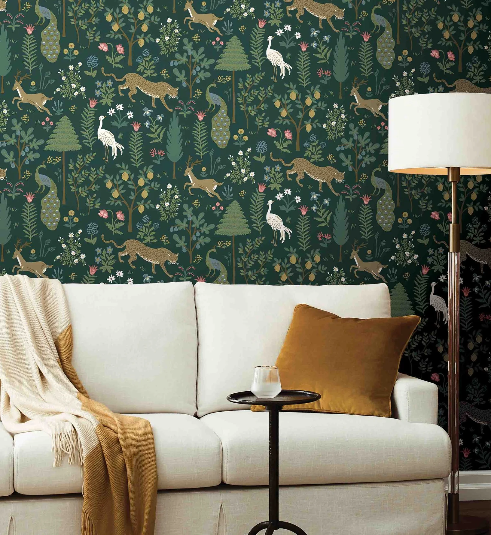 Menagerie Wallpaper - Emerald - Image 2