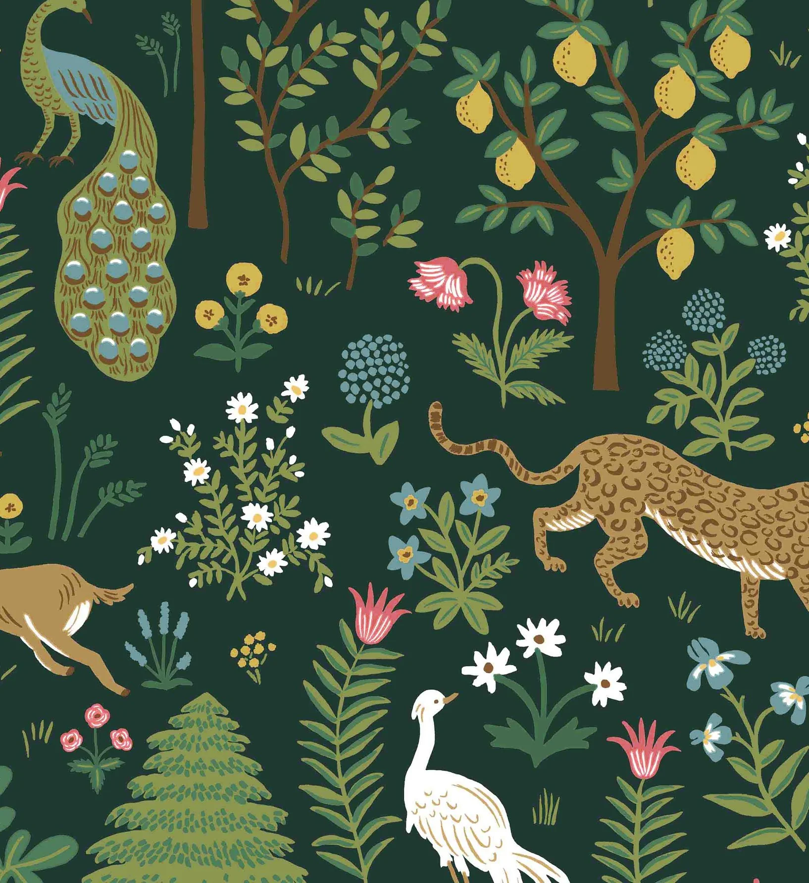 Menagerie Wallpaper - Emerald - Image 3