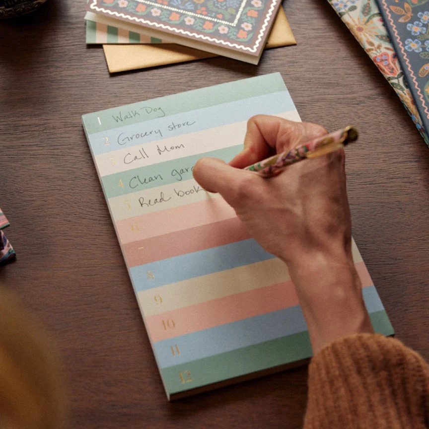 Large Memo Notepad - Muted Numbered Colorblock - Image 2