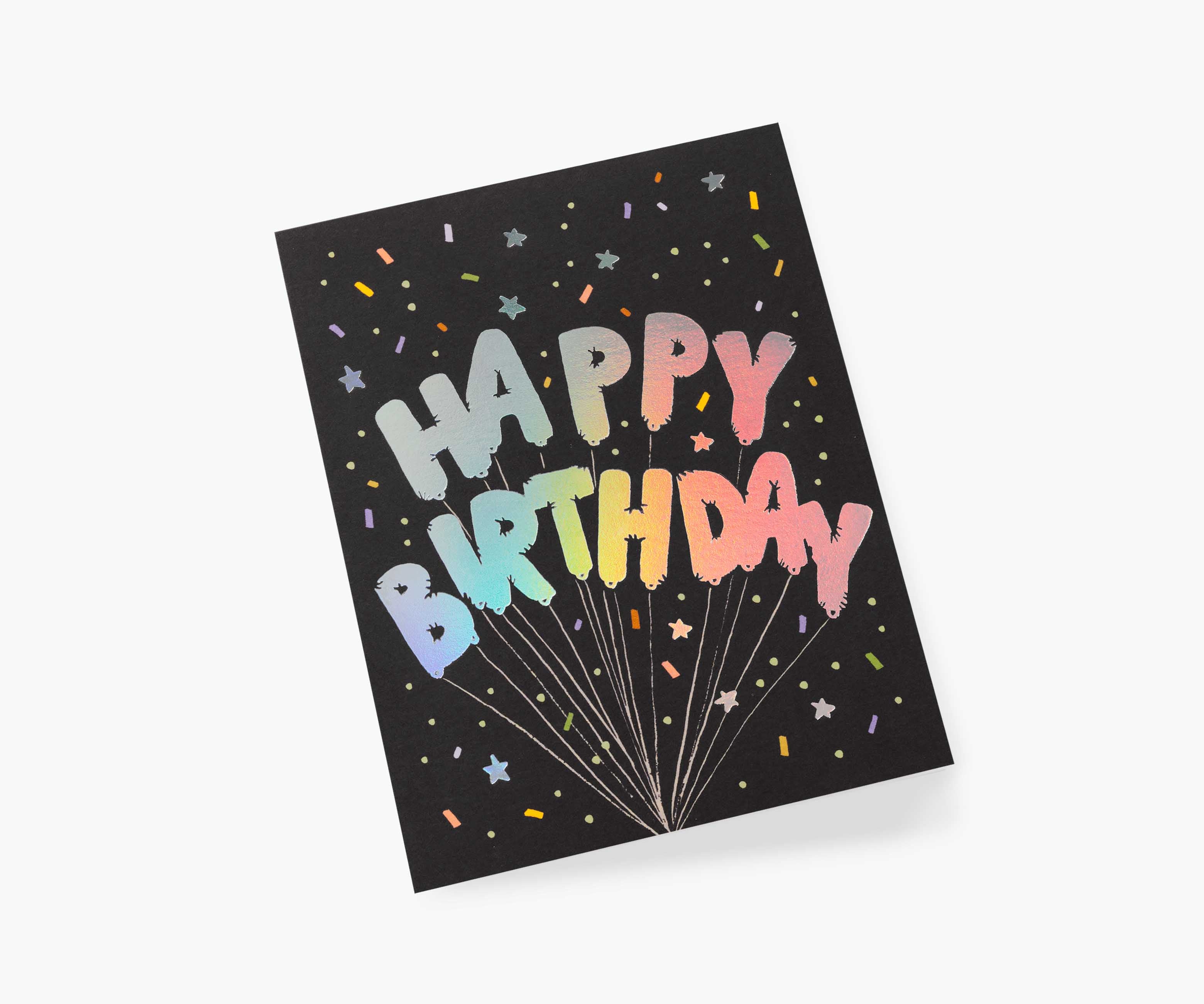 Mylar Birthday Balloons Birthday Card - Single Card - Image 2