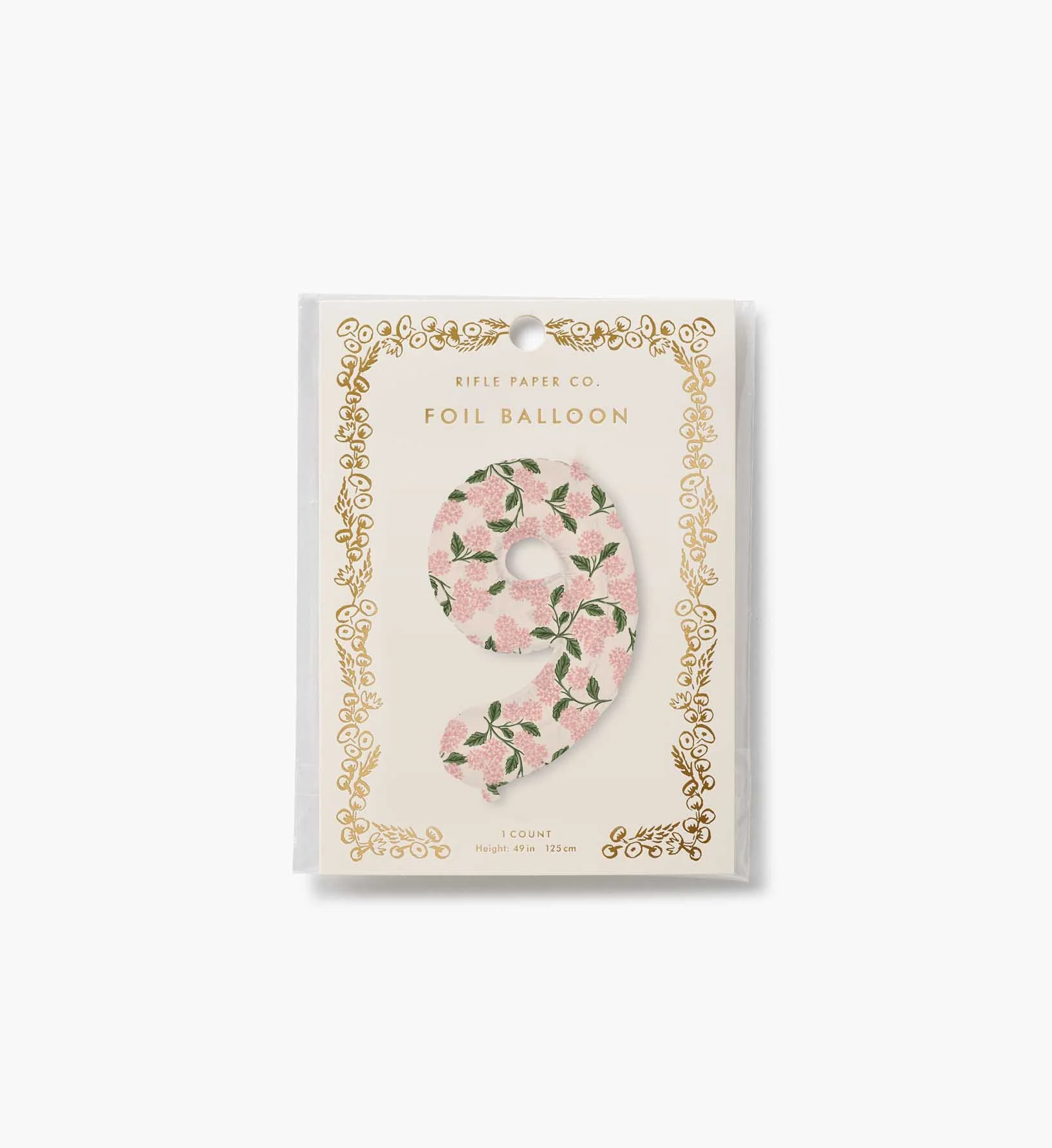 Numbered Foil Balloon - Pink Hydrangea - Image 20