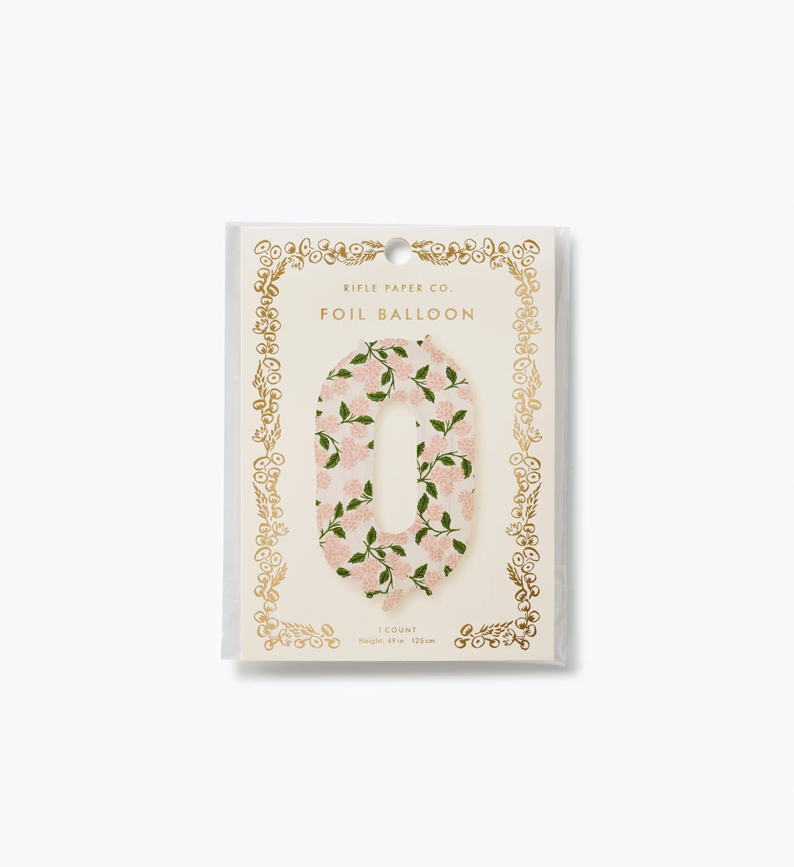 Numbered Foil Balloon - Pink Hydrangea - Image 4