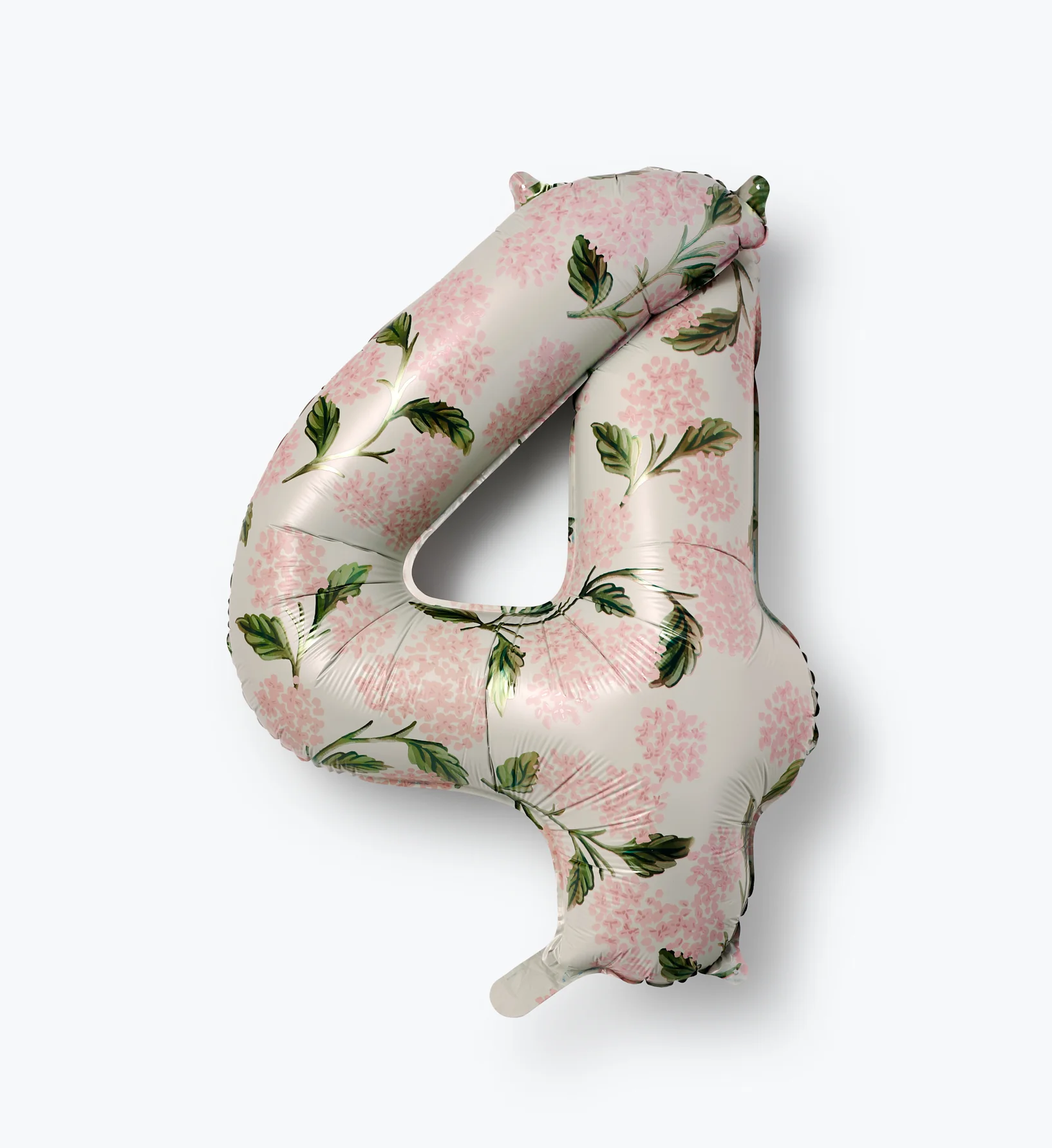 Numbered Foil Balloon - Pink Hydrangea - Image 9