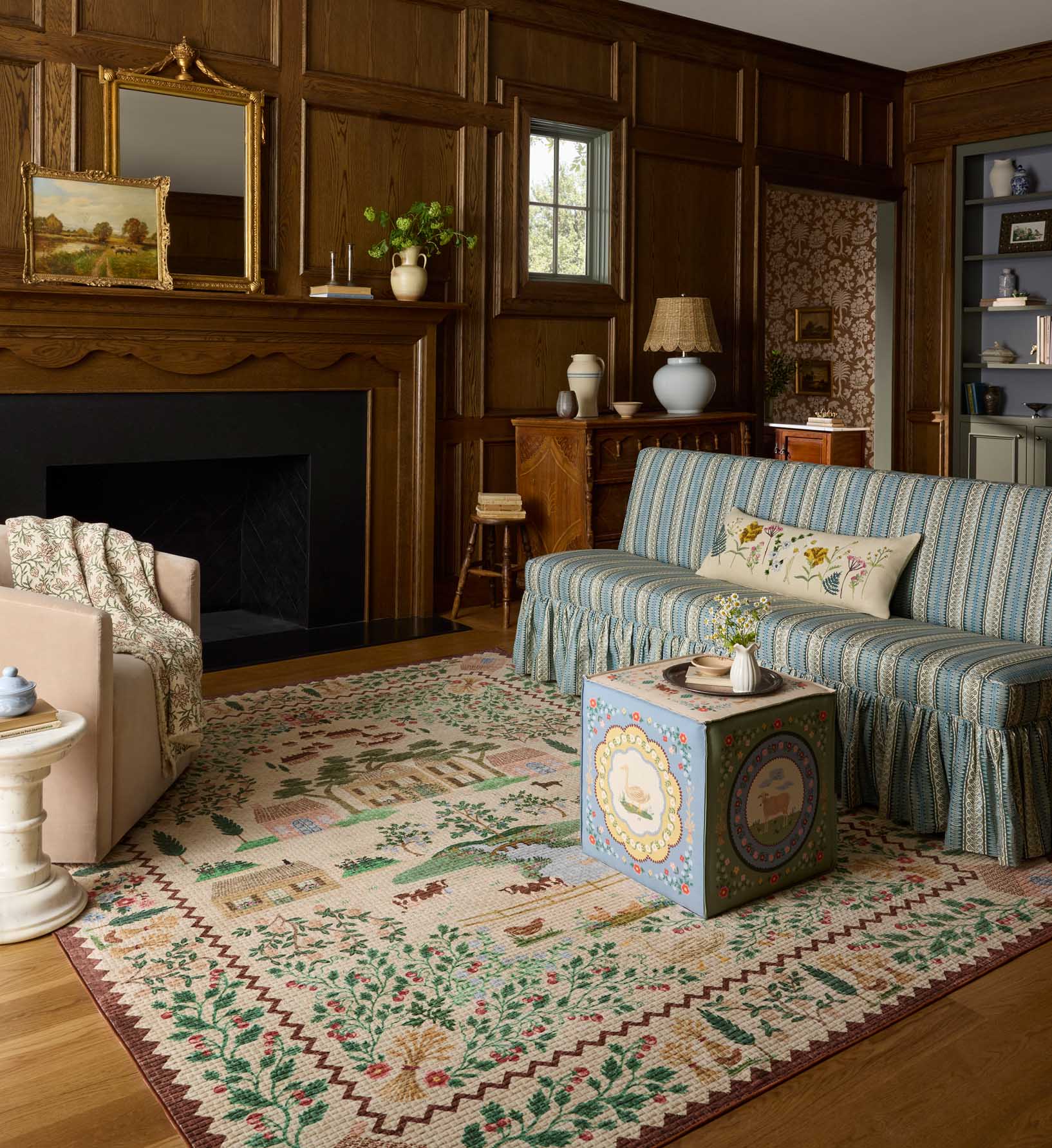 Orchard Country Farm Washable Rug - Ivory - Image 3