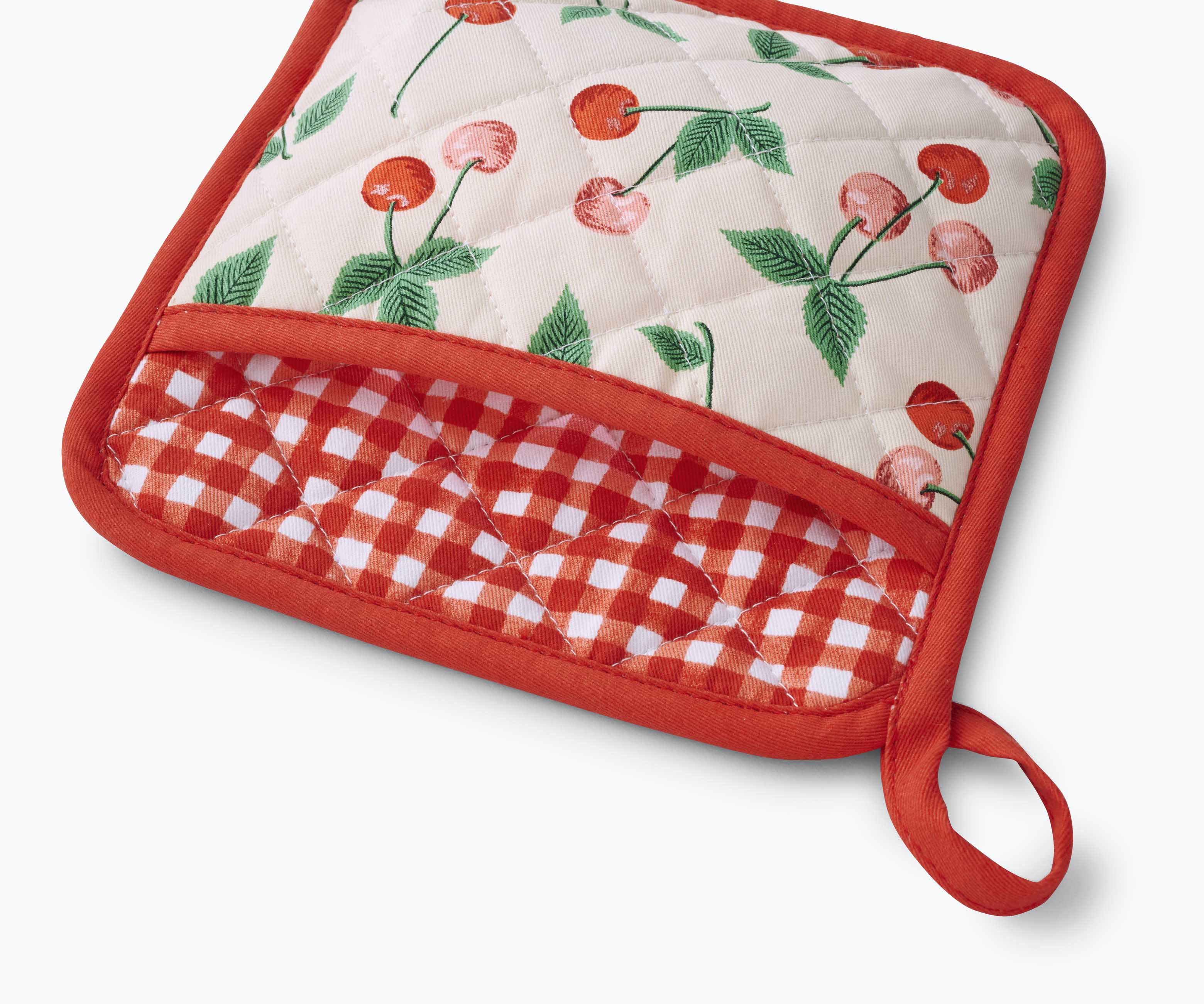 Oven Mitt and Pot Holder Set - Cherries - Image 6