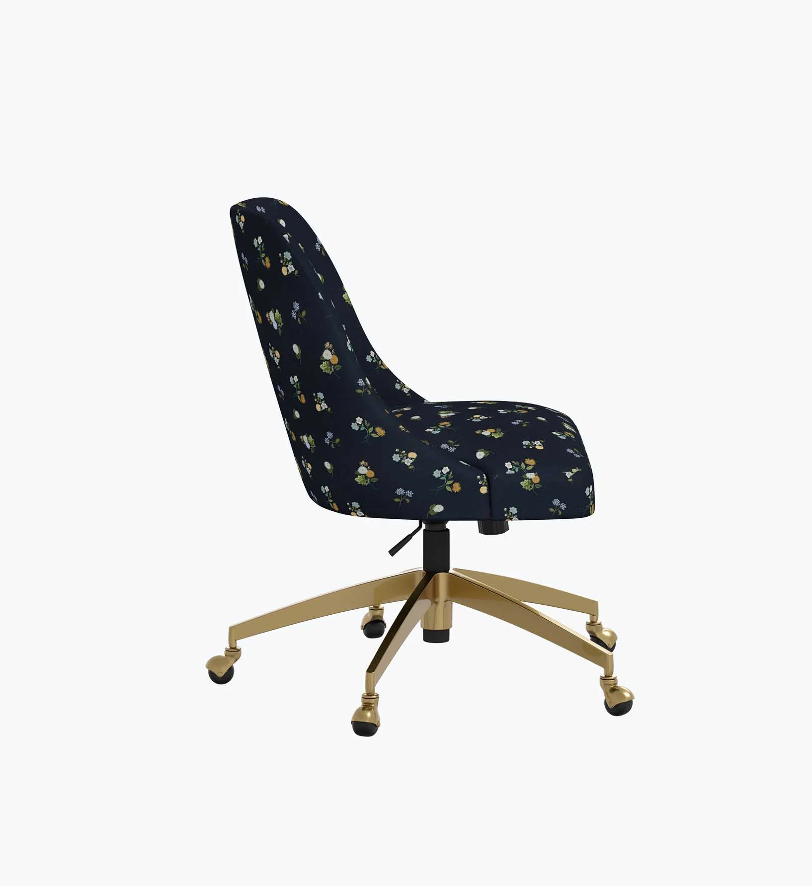 Oxford Desk Chair - Ditsy Dahlia Navy - Image 4