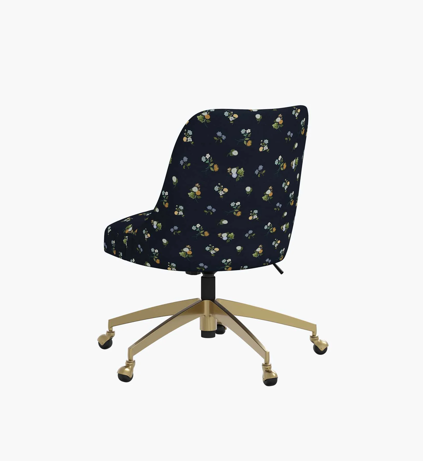 Oxford Desk Chair - Ditsy Dahlia Navy - Image 5