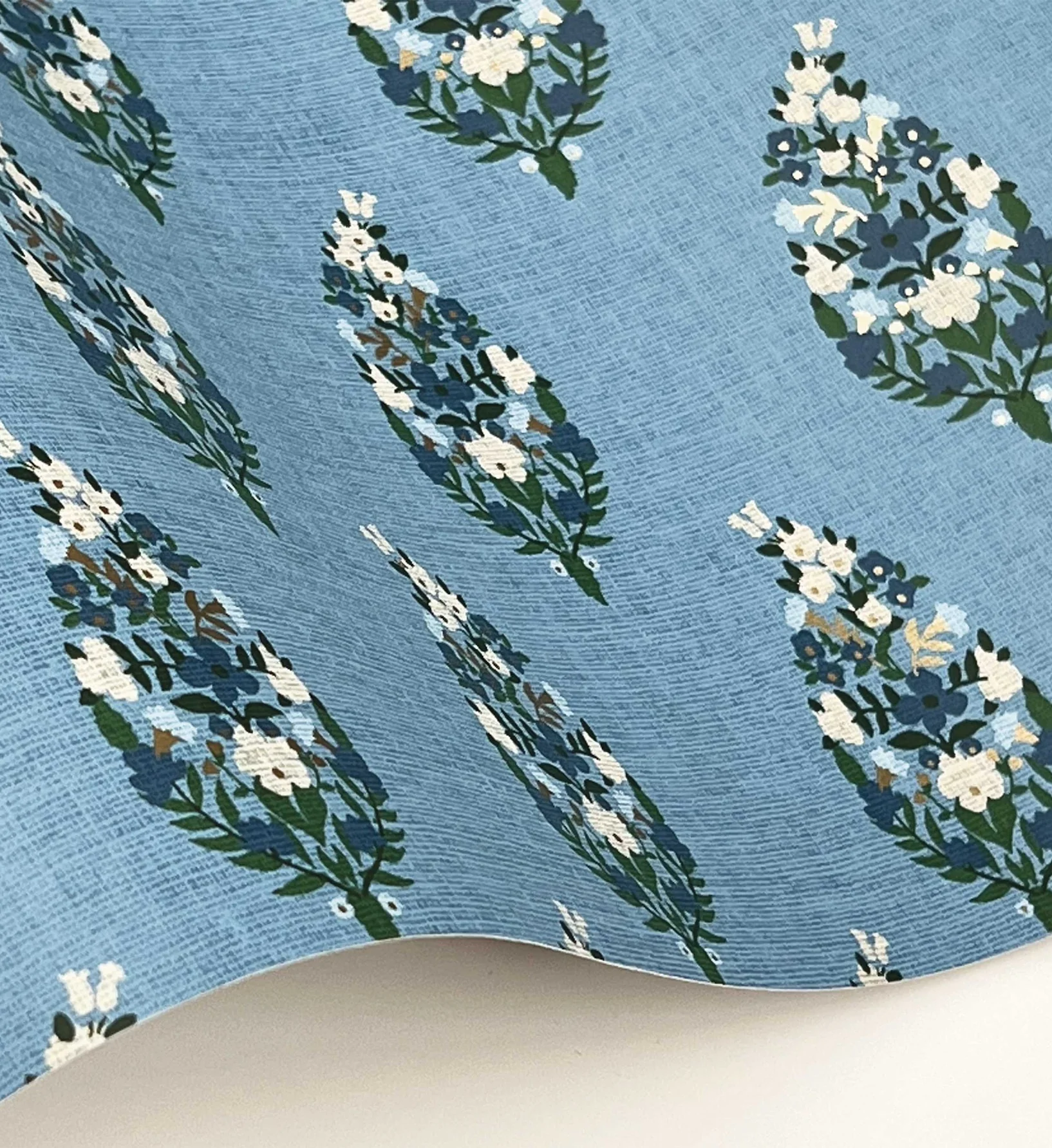 Paisley Wallpaper - Blue - Image 4