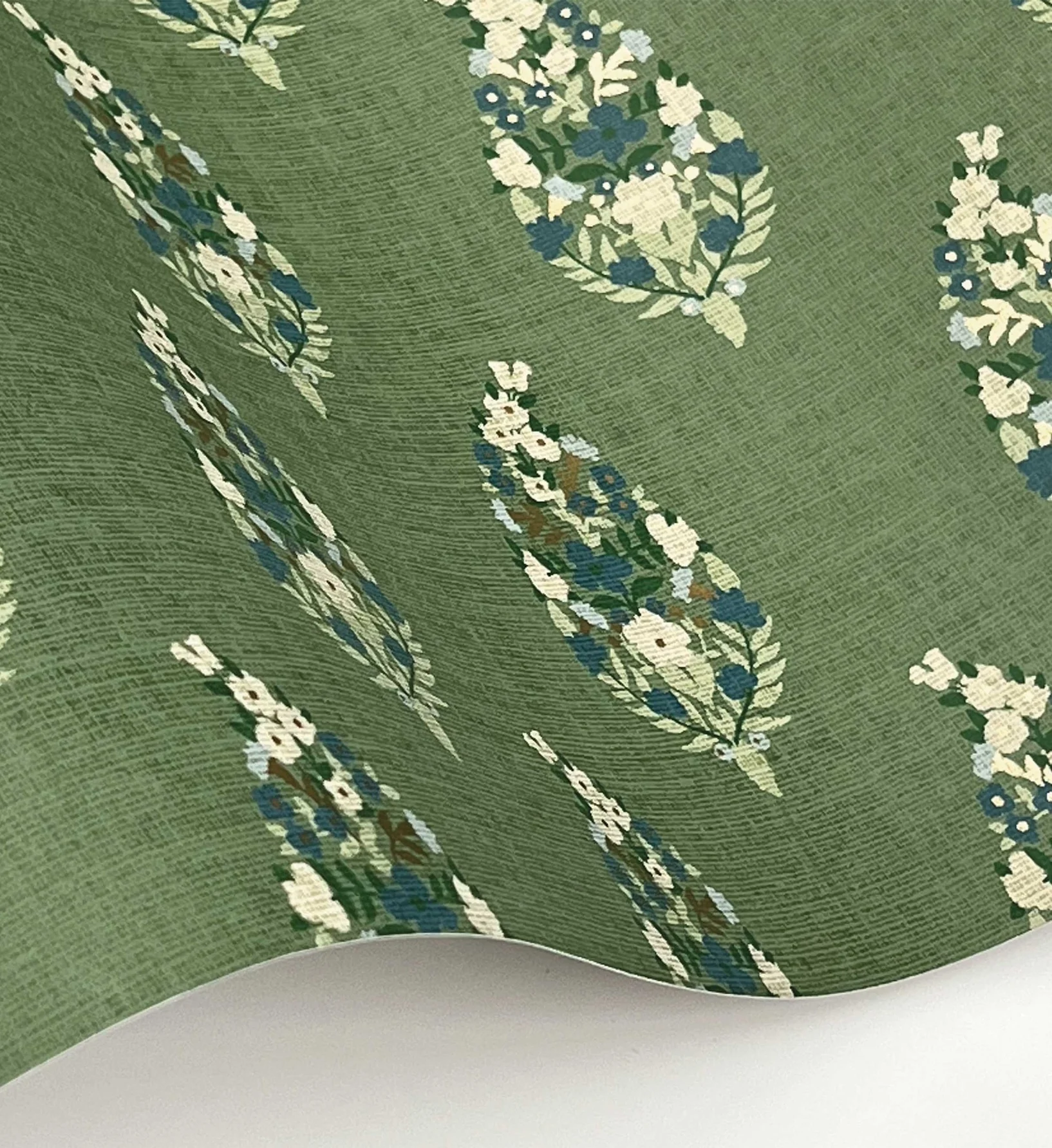 Paisley Wallpaper - Green - Image 4