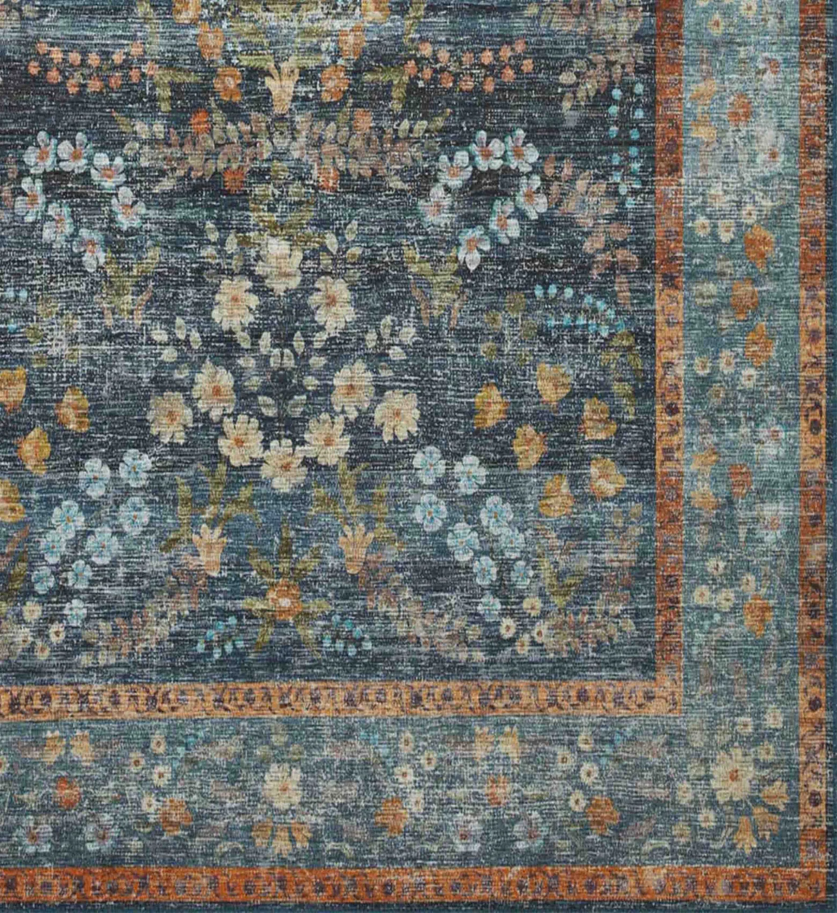 Palais Kensington Printed Rug - Indigo - Image 2