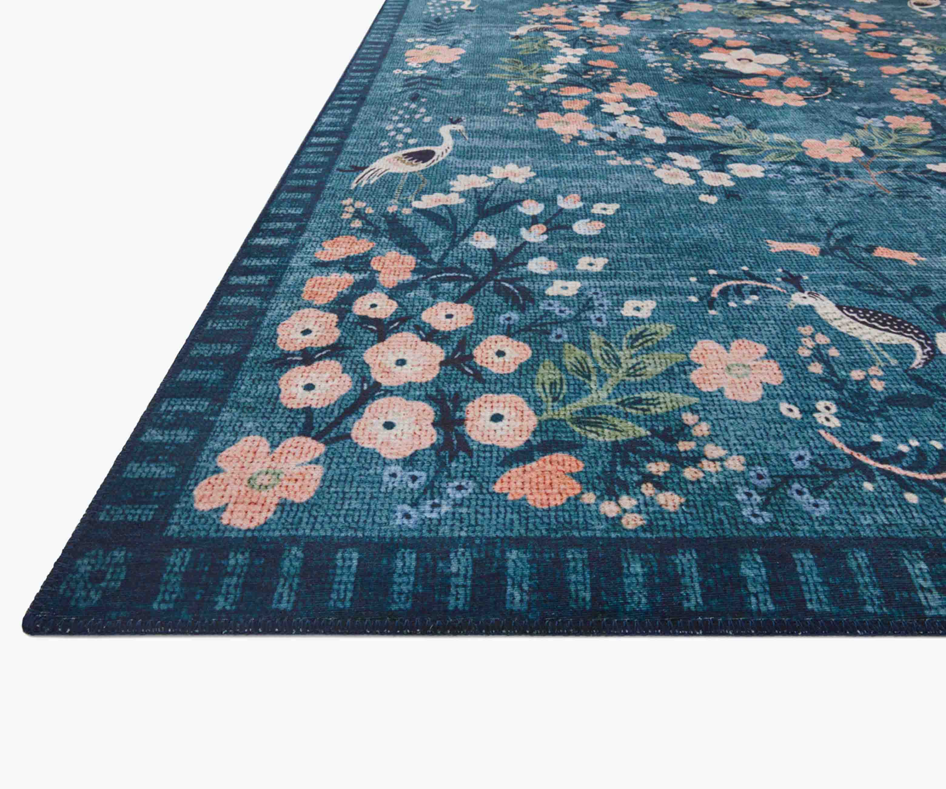 Palais Luxembourg Printed Rug - Teal - Image 3