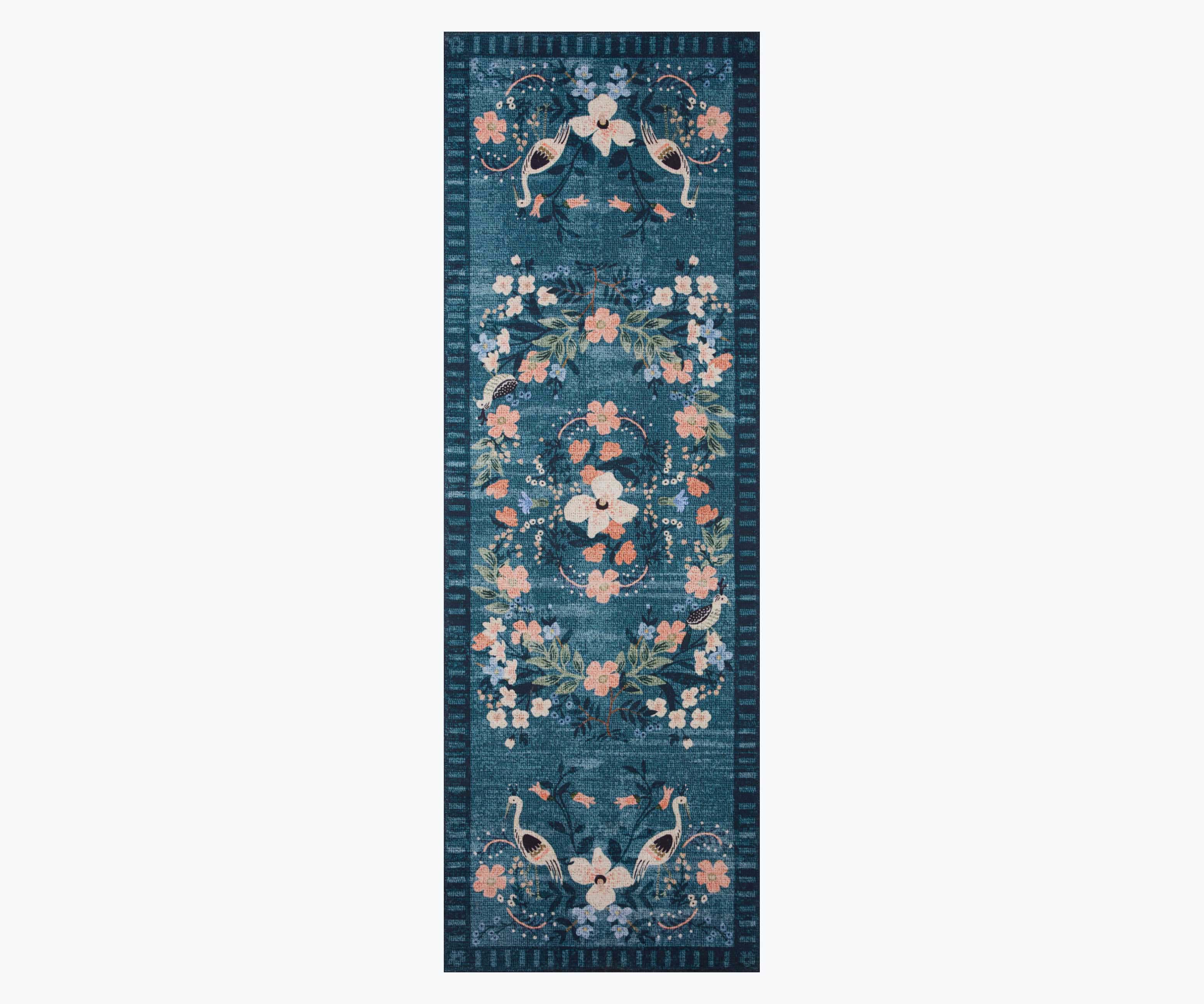 Palais Luxembourg Printed Rug - Teal - Image 4