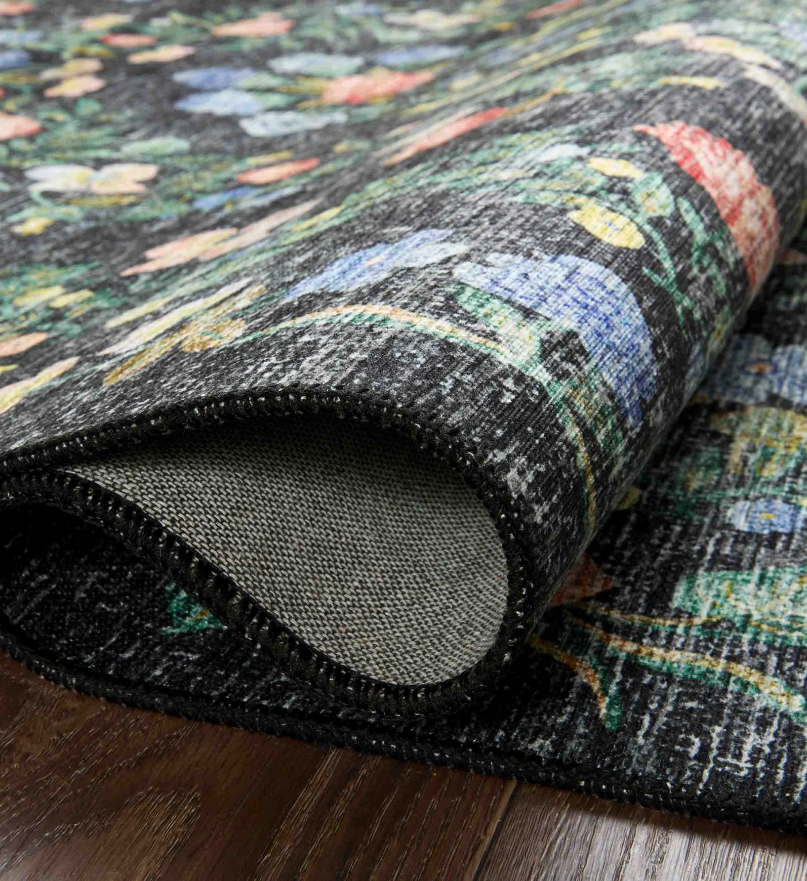 Palais Windsor Printed Rug - Black - Image 3