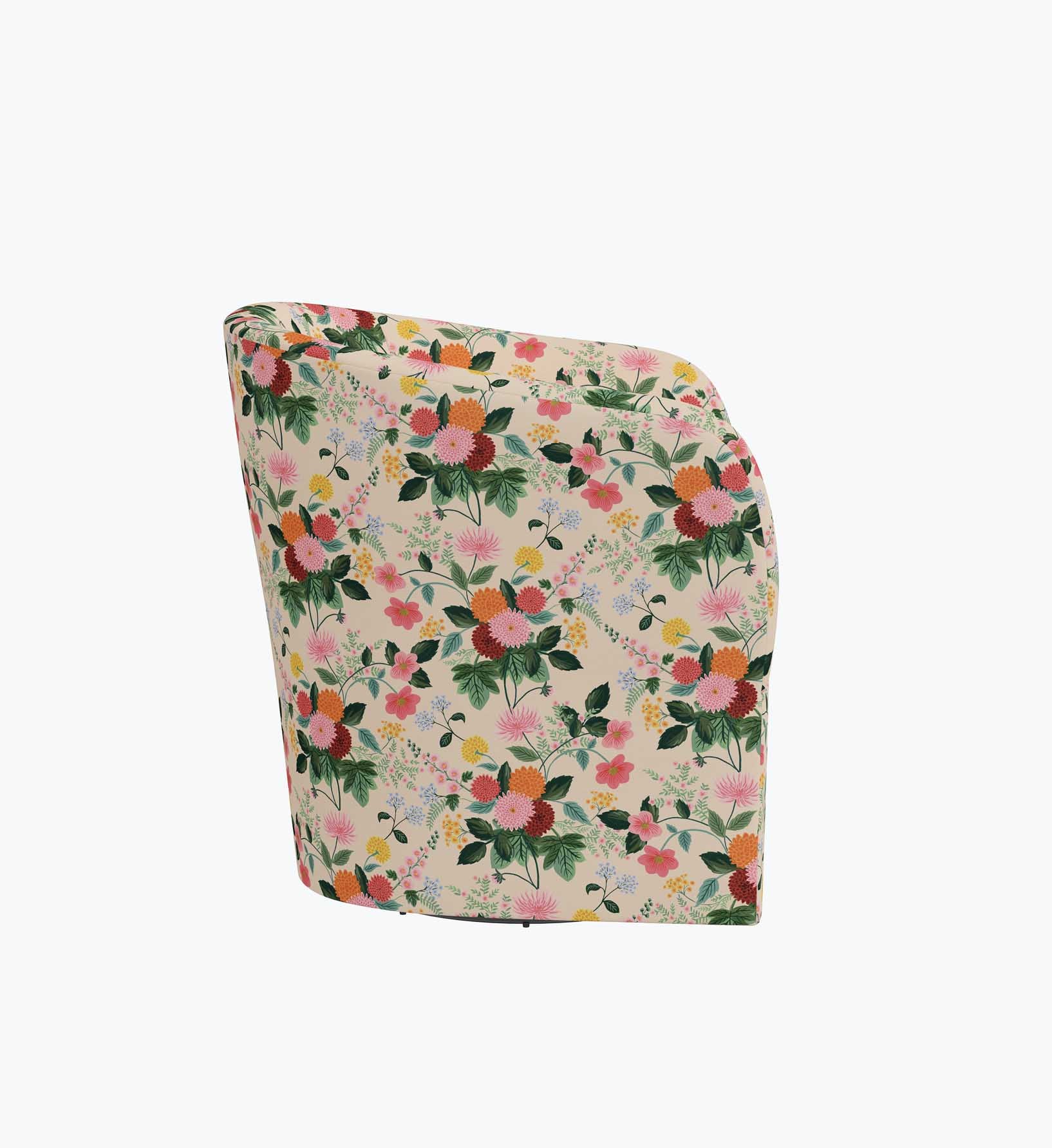 Pembroke Swivel Chair - Dahlia - Image 4