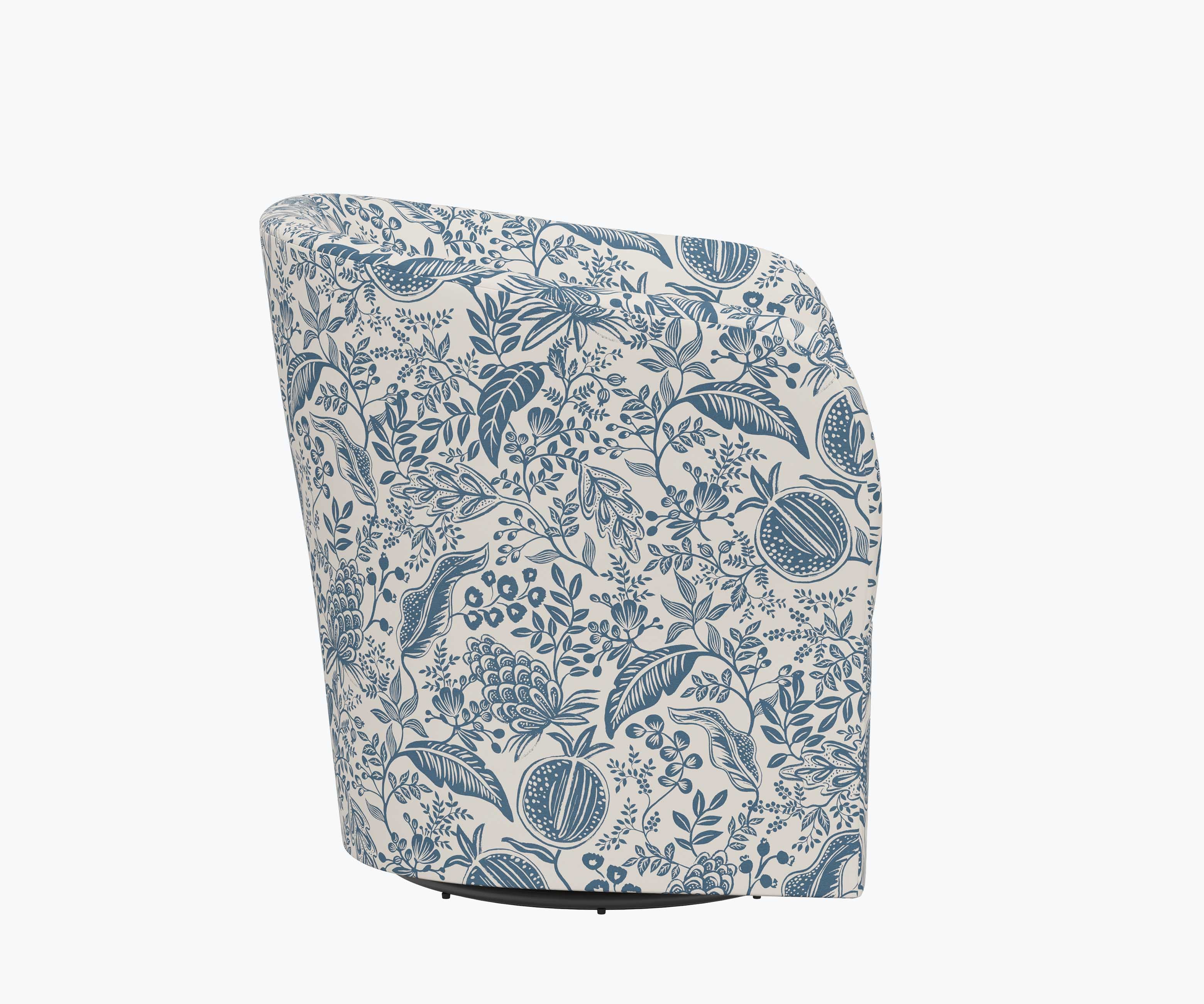 Pembroke Swivel Chair - Pomegranate - Image 4
