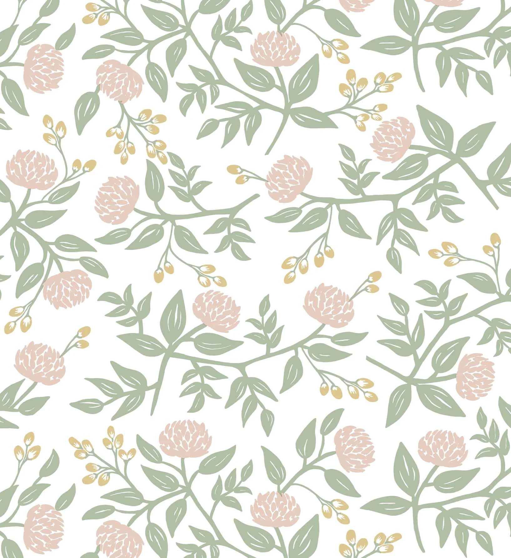 Peonies Peel & Stick Wallpaper - Blush - Image 4