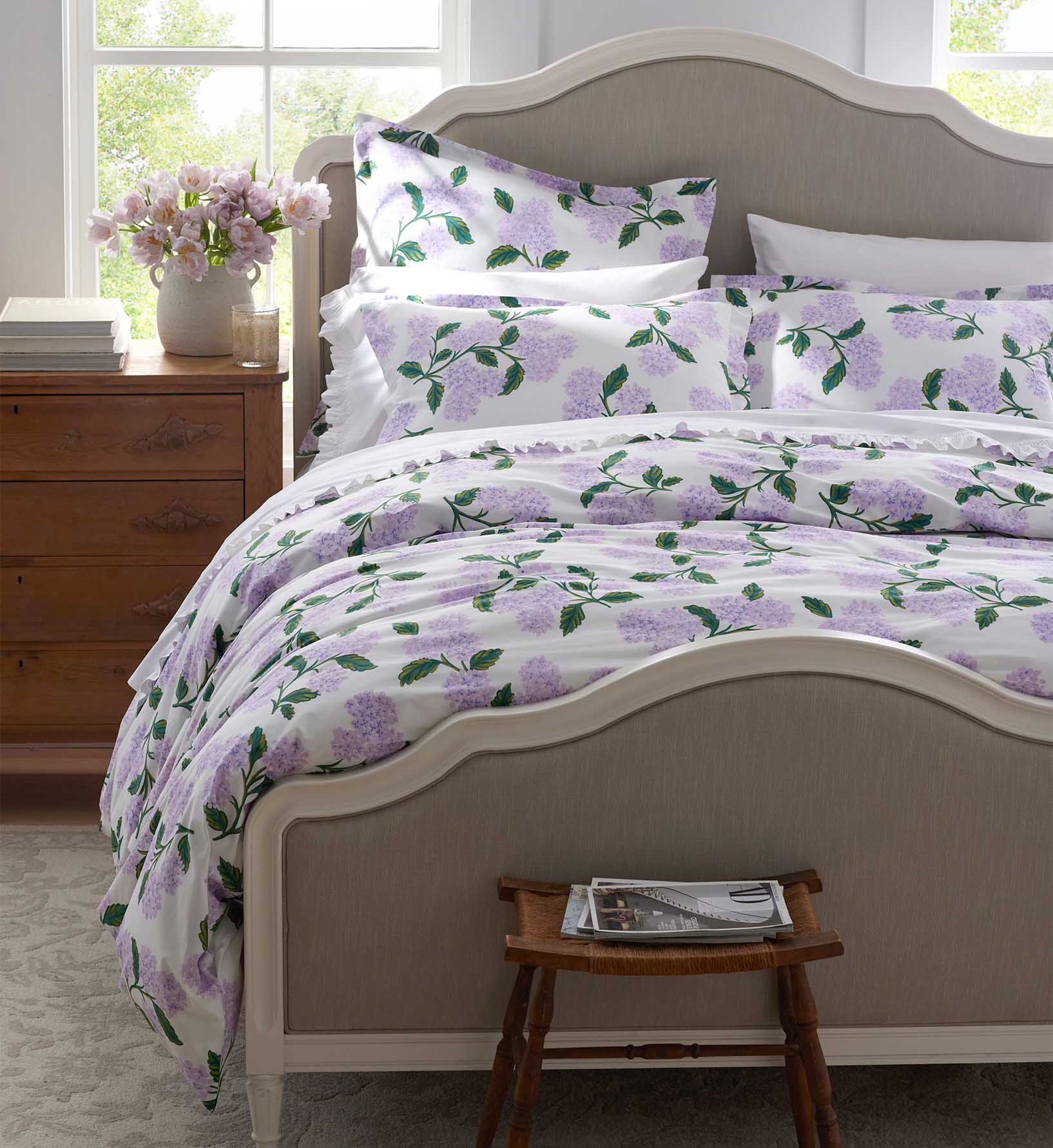 Percale Comforter - Hydrangea Lilac - Image 2