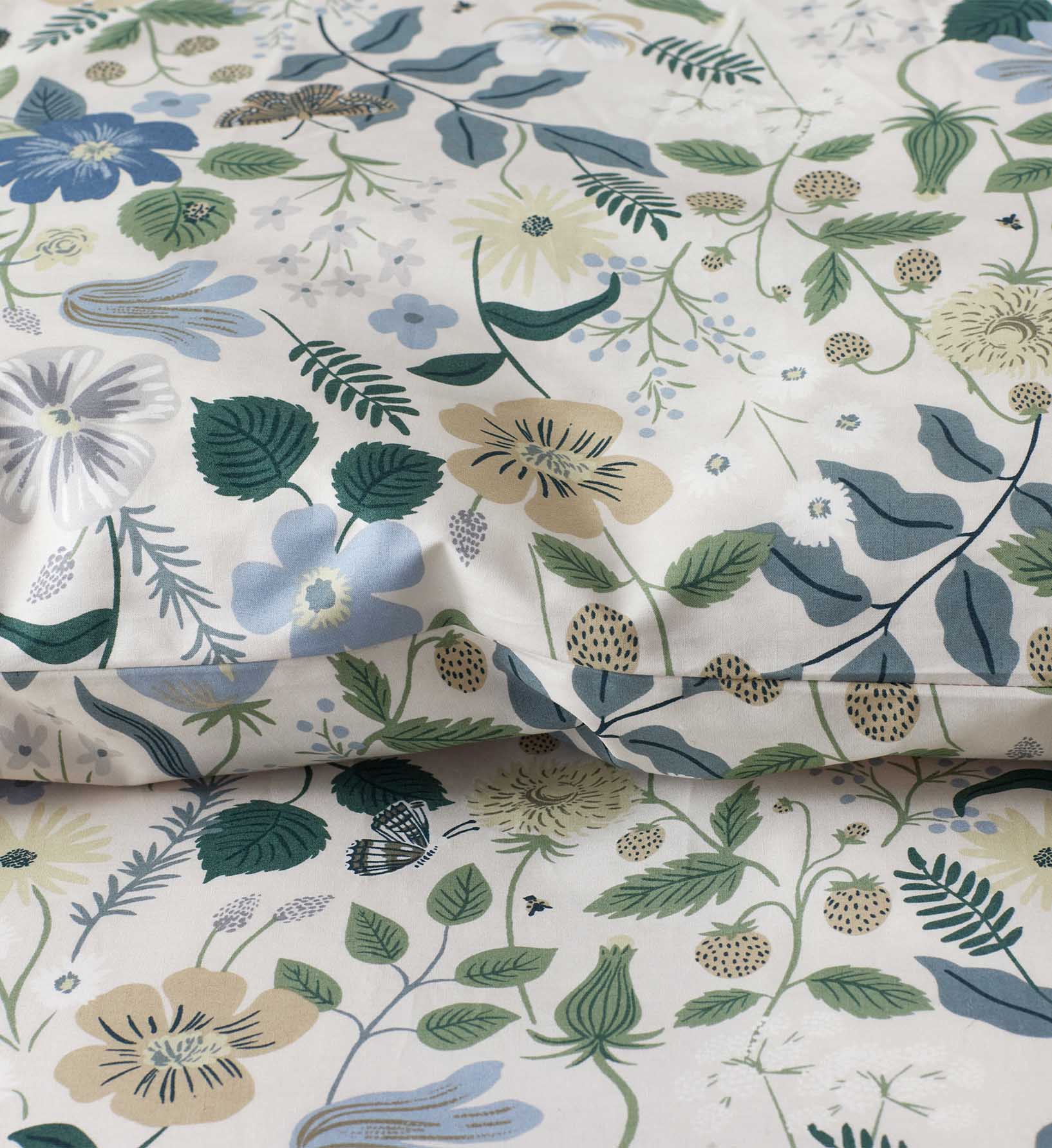 Percale Duvet Cover - Strawberry Fields Beige - Image 4