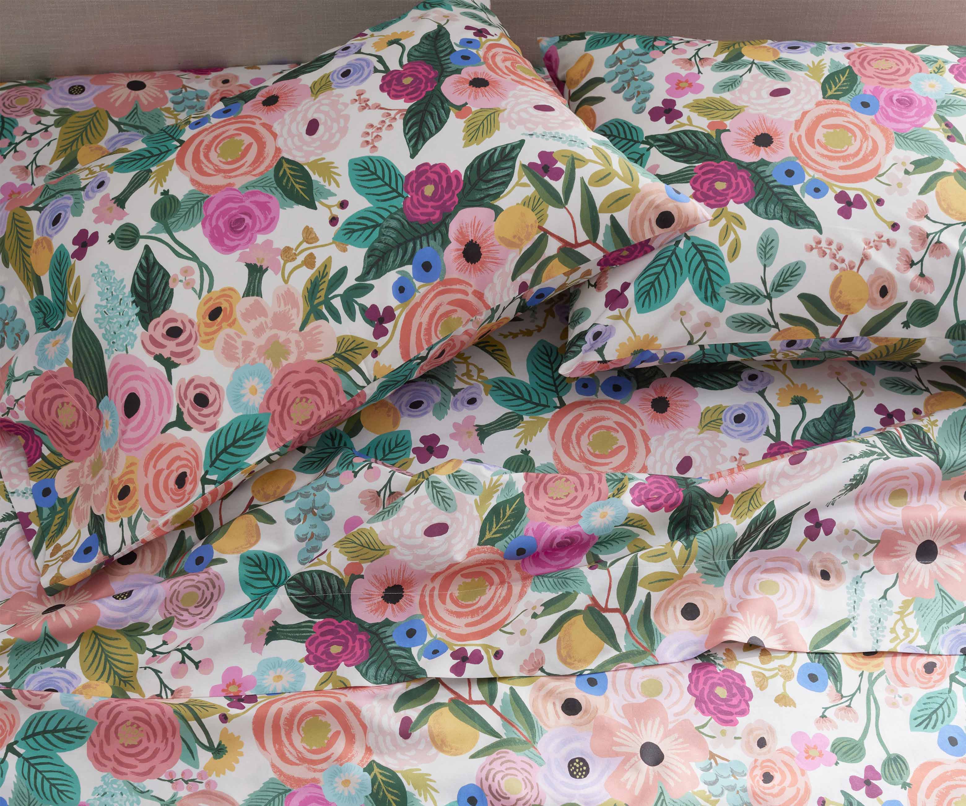 Percale Flat Sheet - Garden Party - Image 3