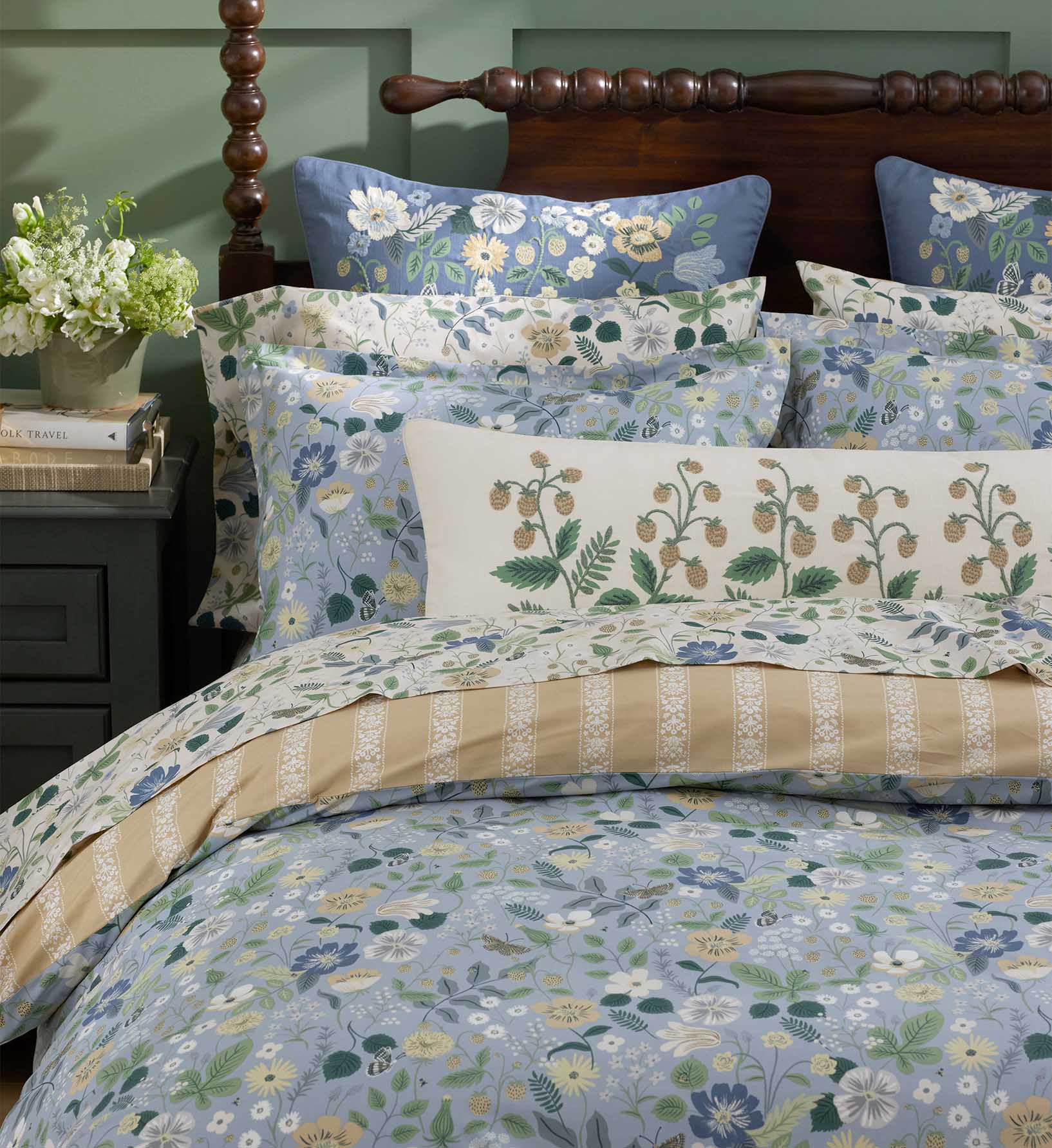 Percale Flat Sheet - Strawberry Fields Beige - Image 3