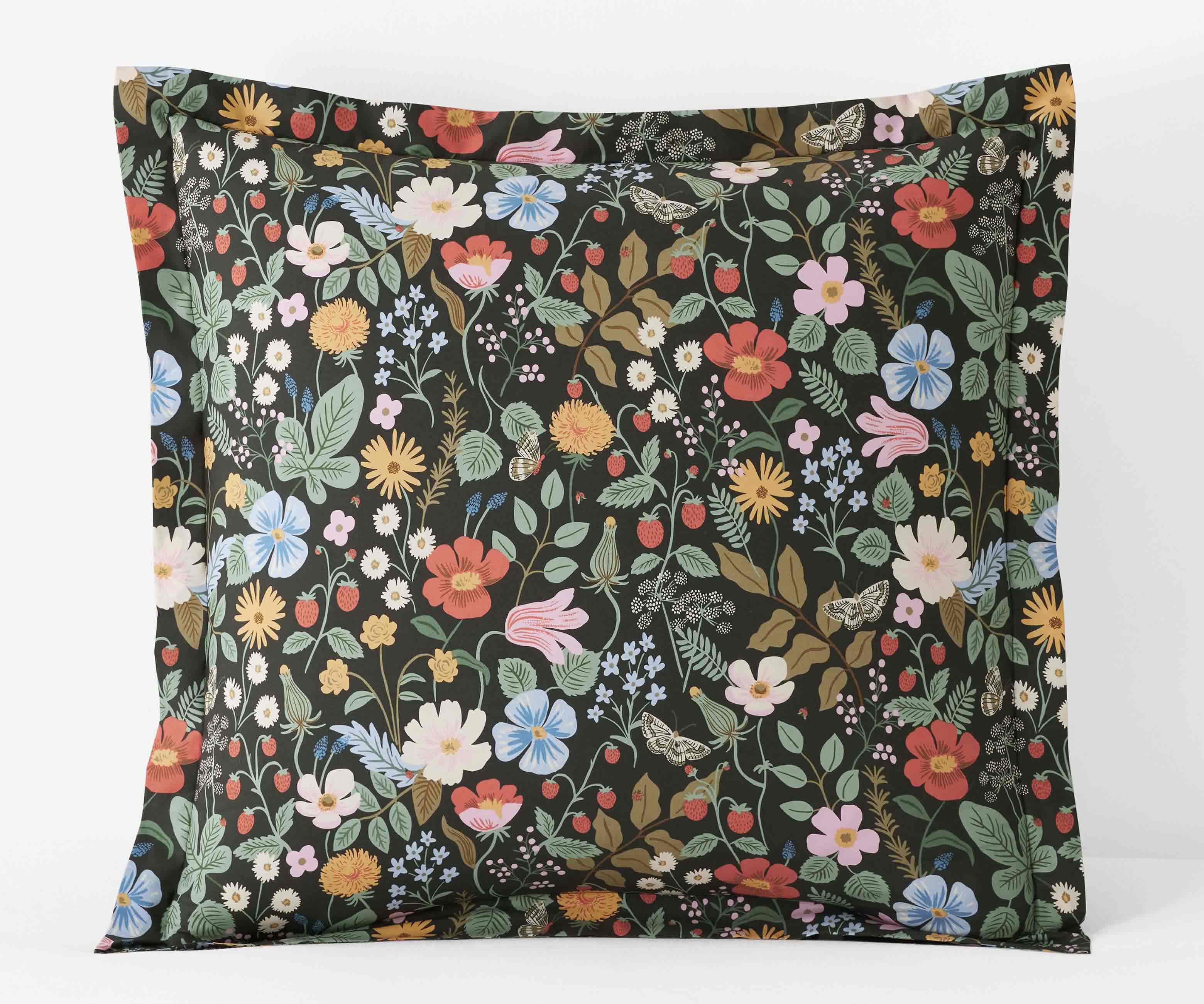 Percale Sham - Strawberry Fields Black - Image 5