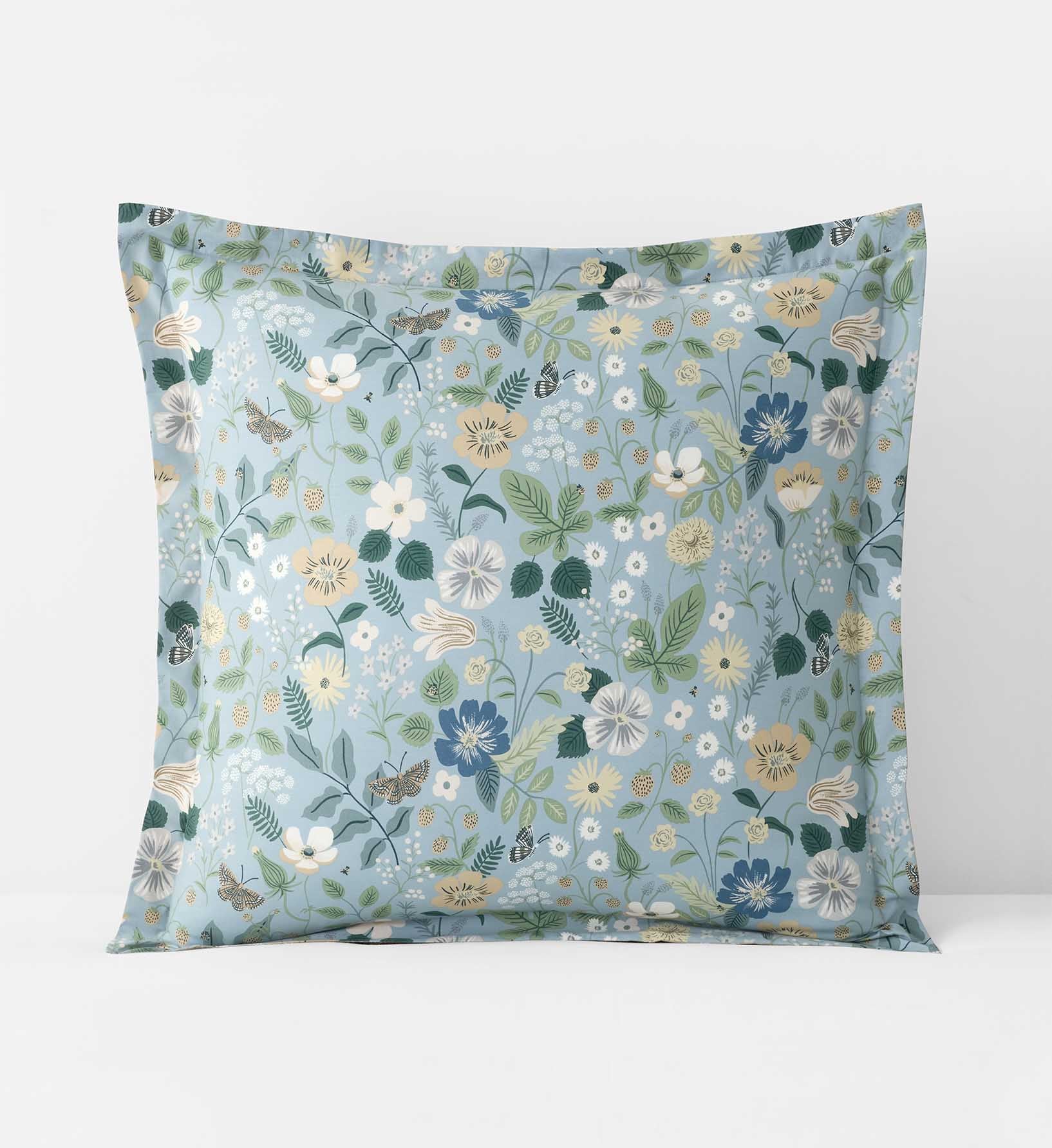 Percale Sham - Strawberry Fields Slate - Image 6