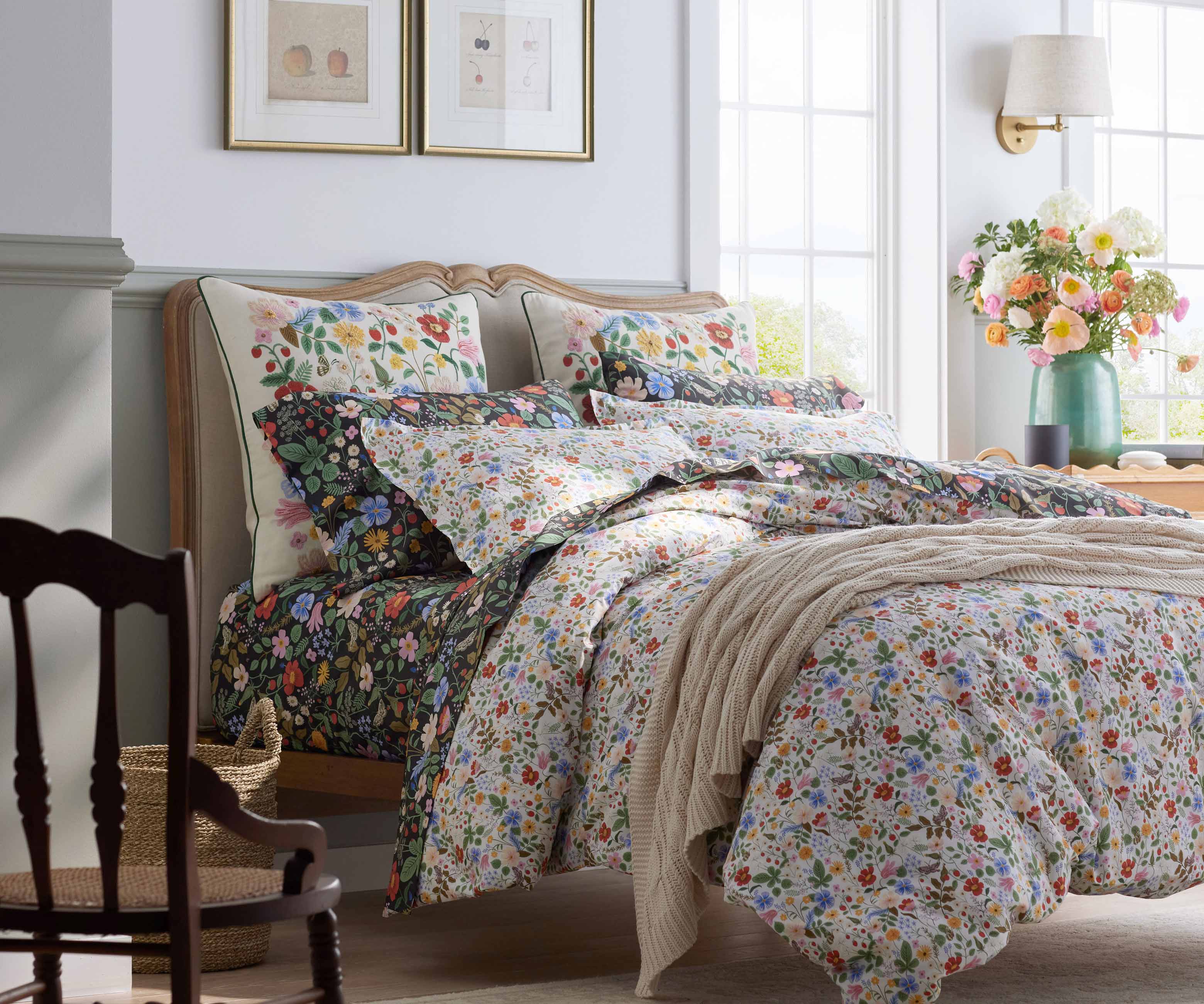 Percale Sham - Strawberry Fields White - Image 3