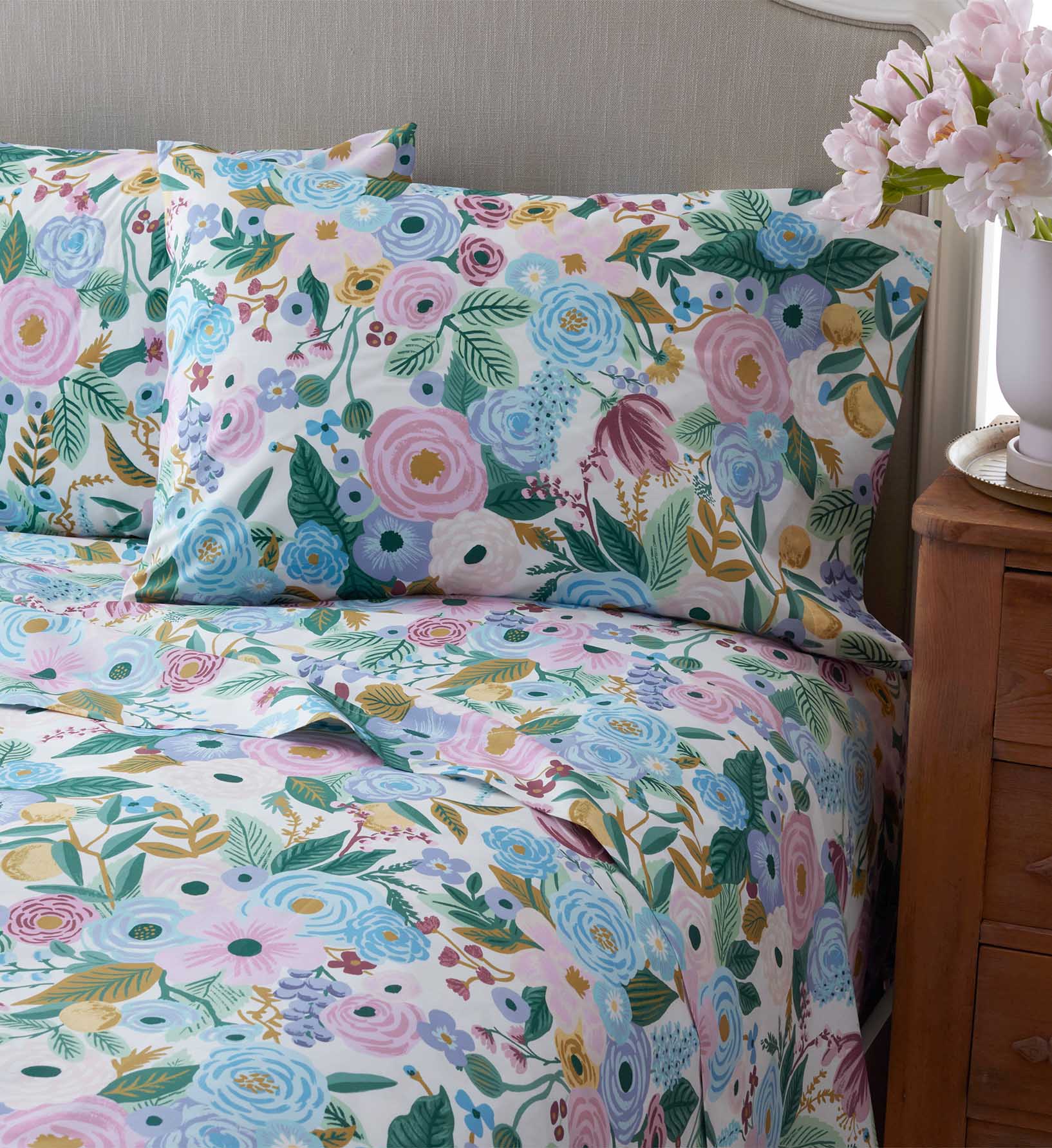 Percale Sheet Set - Garden Party Lilac - Image 2