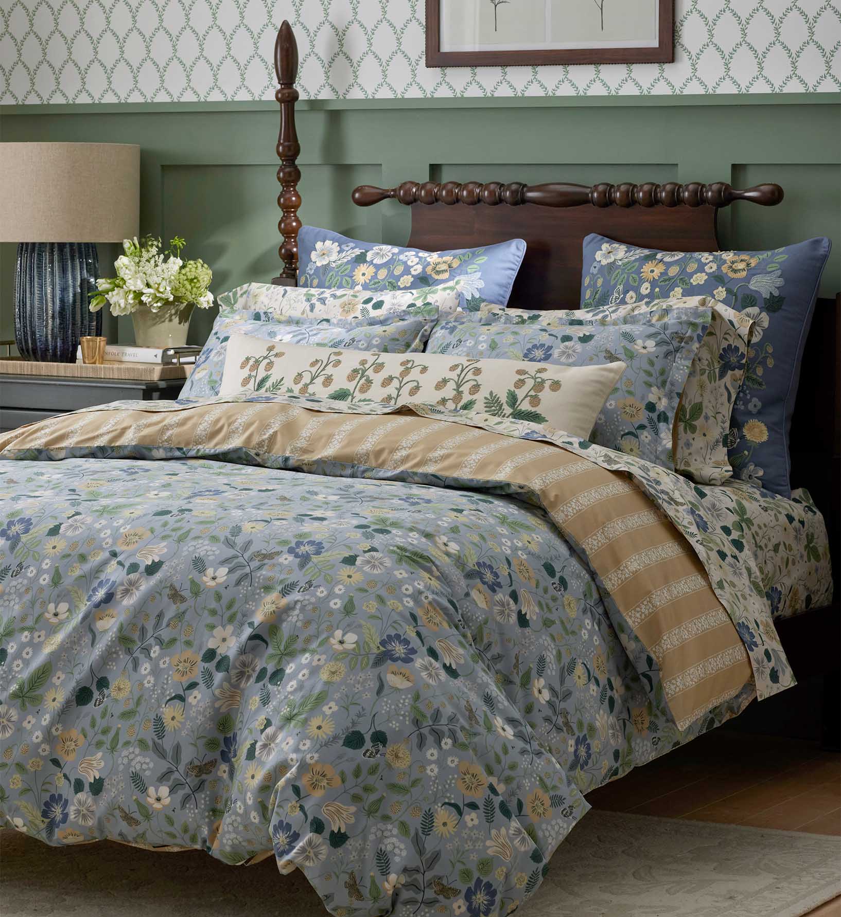 Percale Sheet Set - Strawberry Fields Beige - Image 4