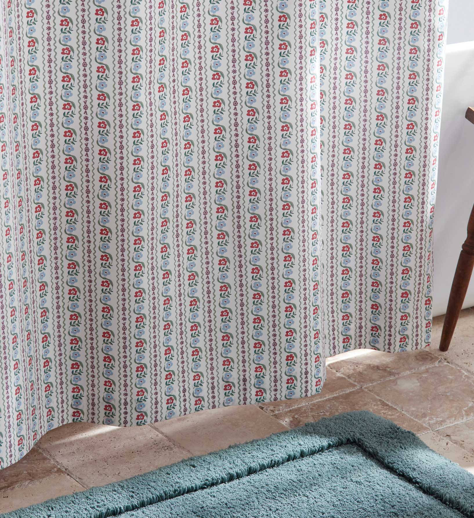 Percale Shower Curtain - Delphine - Image 3