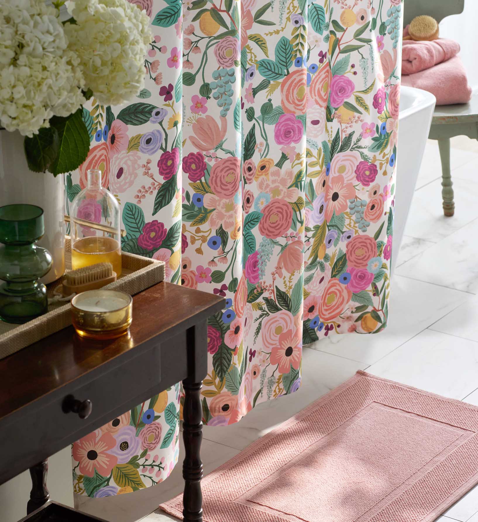 Percale Shower Curtain - Garden Party - Image 3