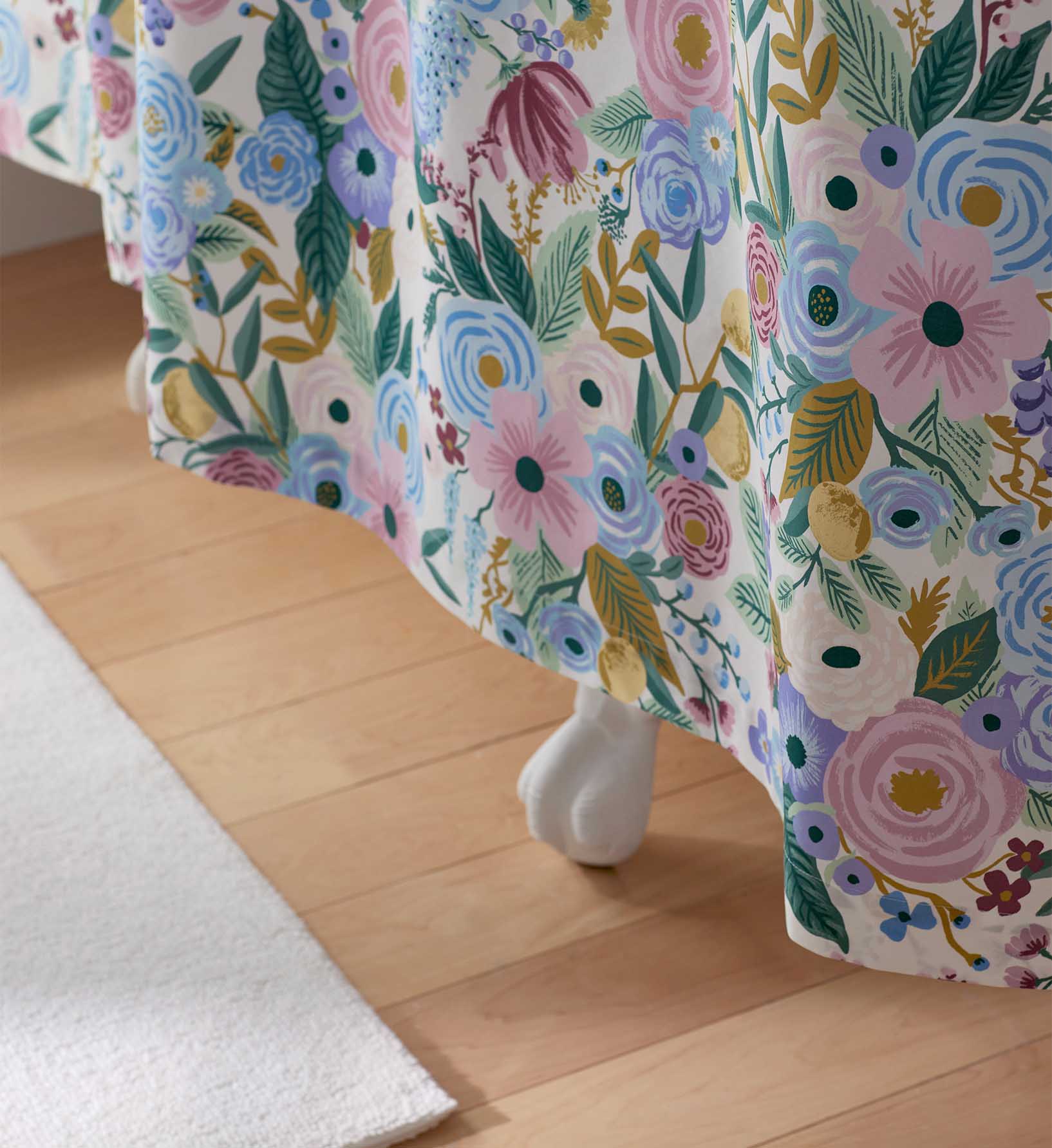 Percale Shower Curtain - Garden Party Lilac - Image 4
