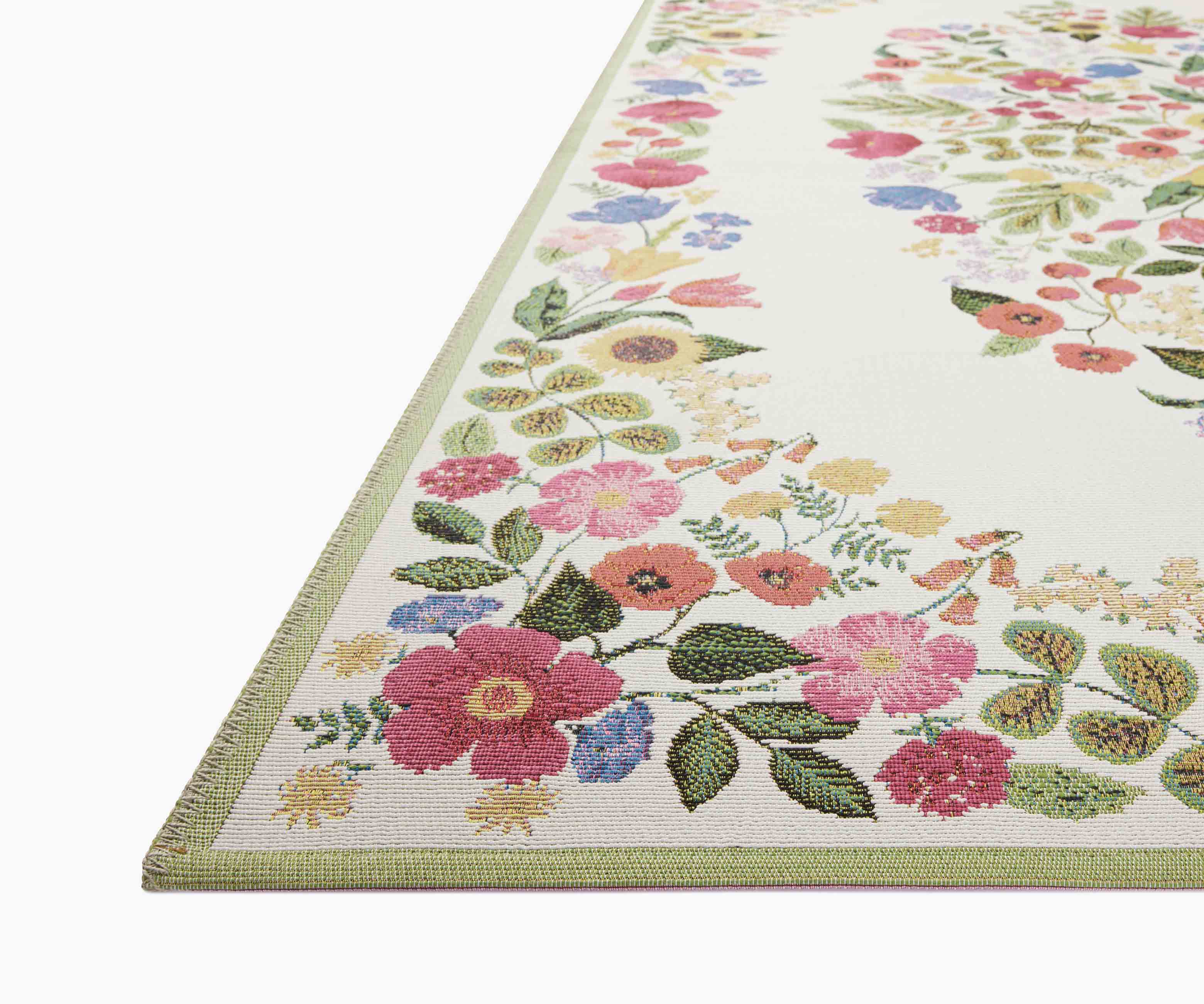 Perennial Blossom Power Loomed Rug - Cream - Image 5