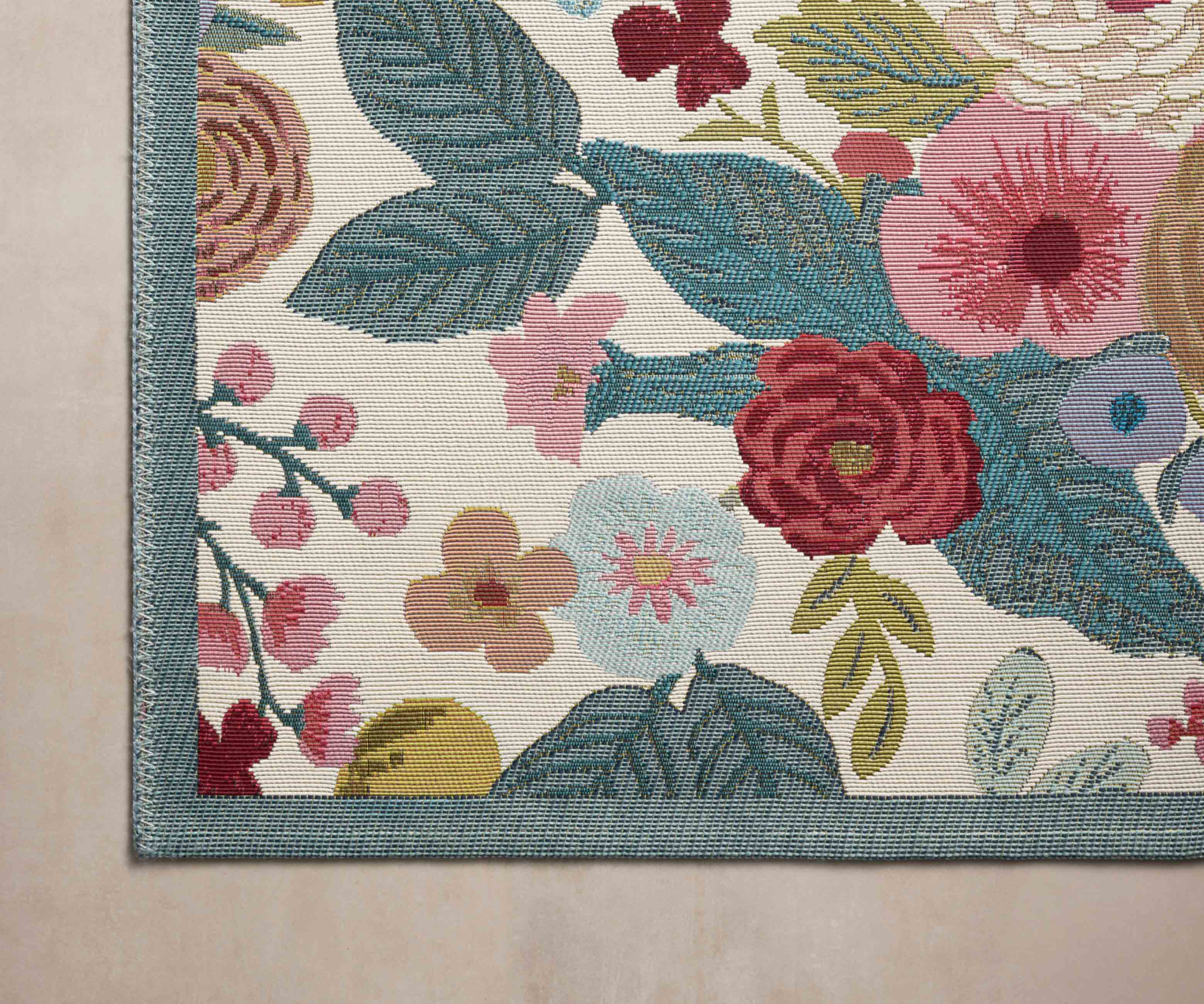 Perennial Garden Party Power Loomed Rug - Rose Multi - Image 4