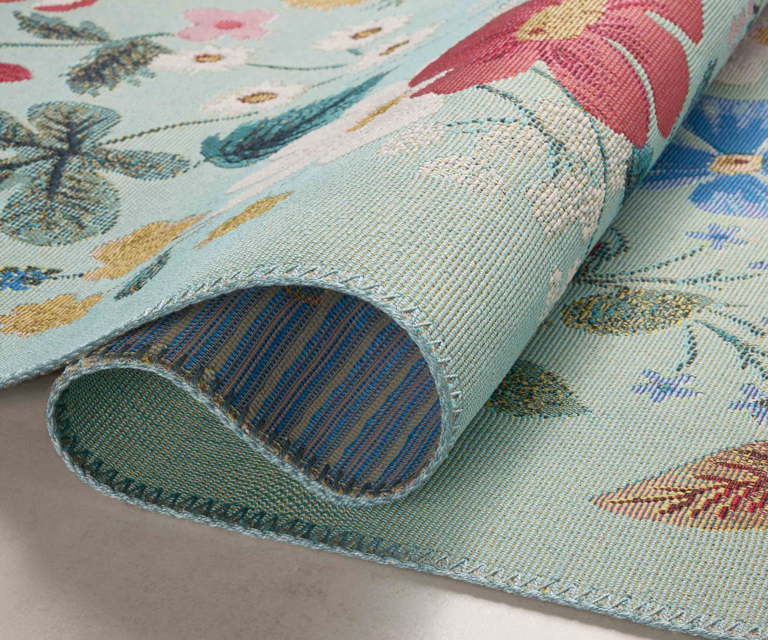 Perennial Strawberry Fields Power Loomed Rug - Mint - Image 3