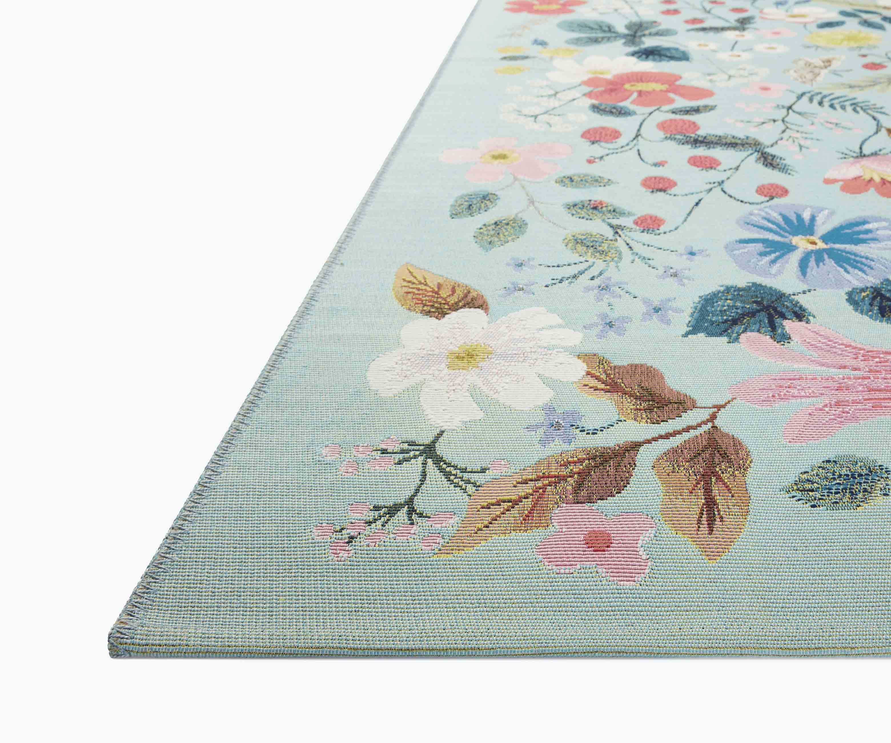 Perennial Strawberry Fields Power Loomed Rug - Mint - Image 5