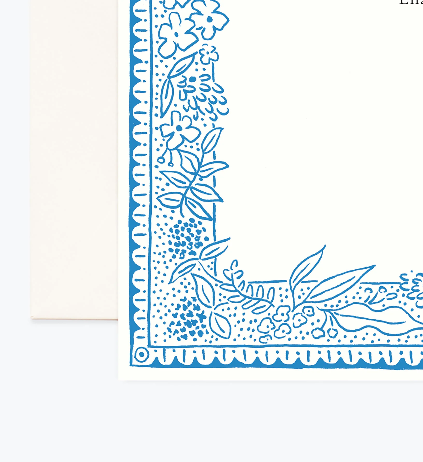 Floral Personalized Stationery  - Delft - Image 2