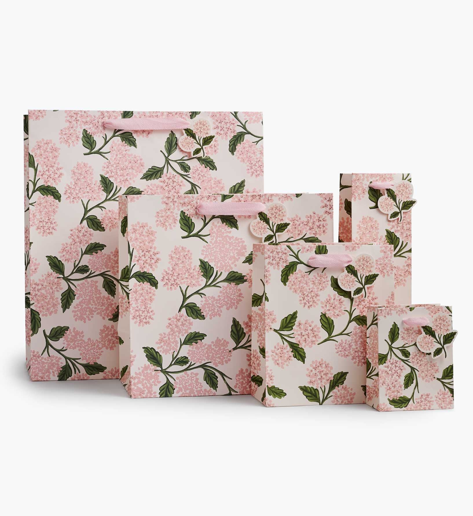 Pink Hydrangea Extra Large Gift Bag - Image 2