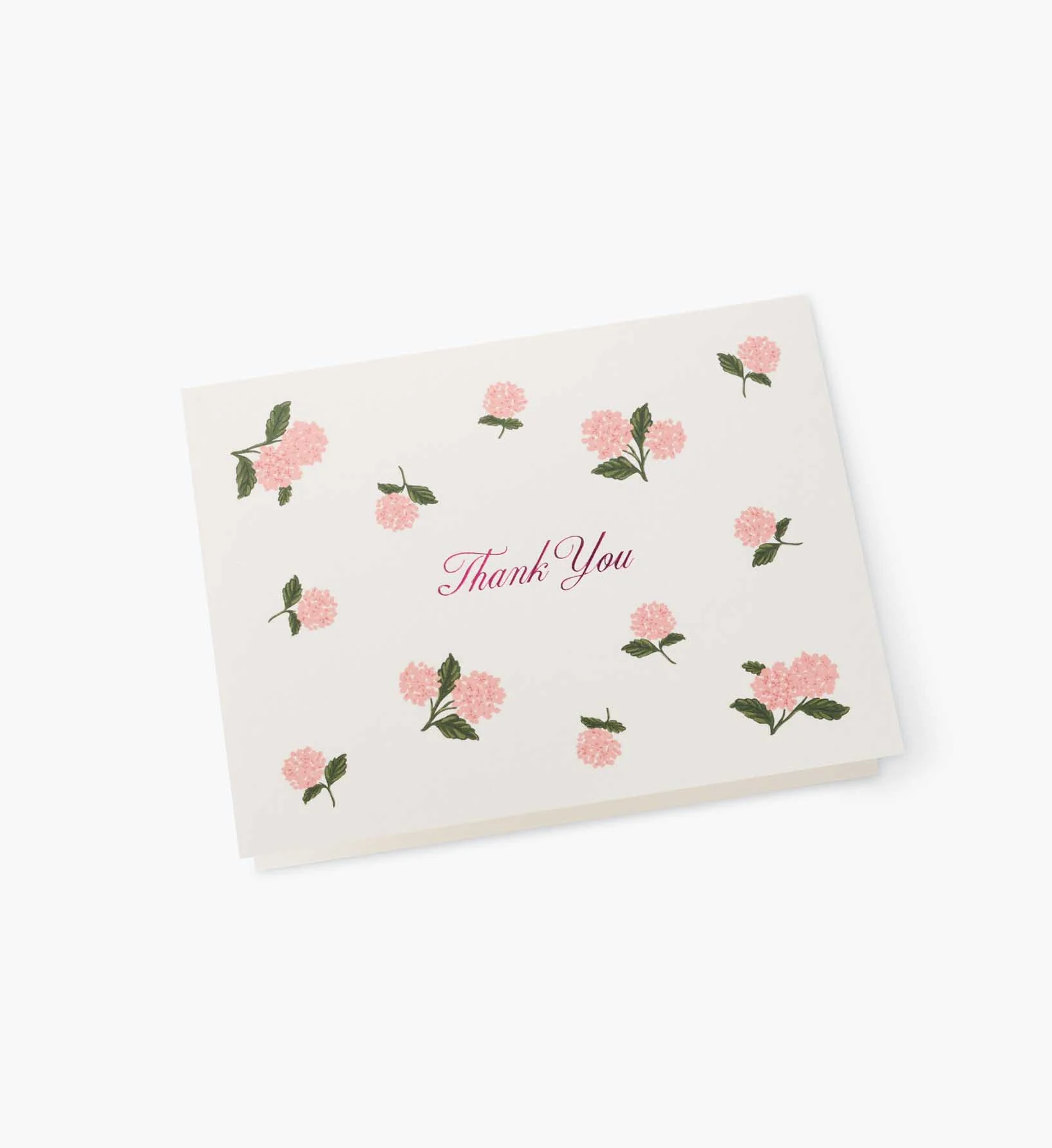 Pink Hydrangea Thank You Cards - Boxed Set - Image 2