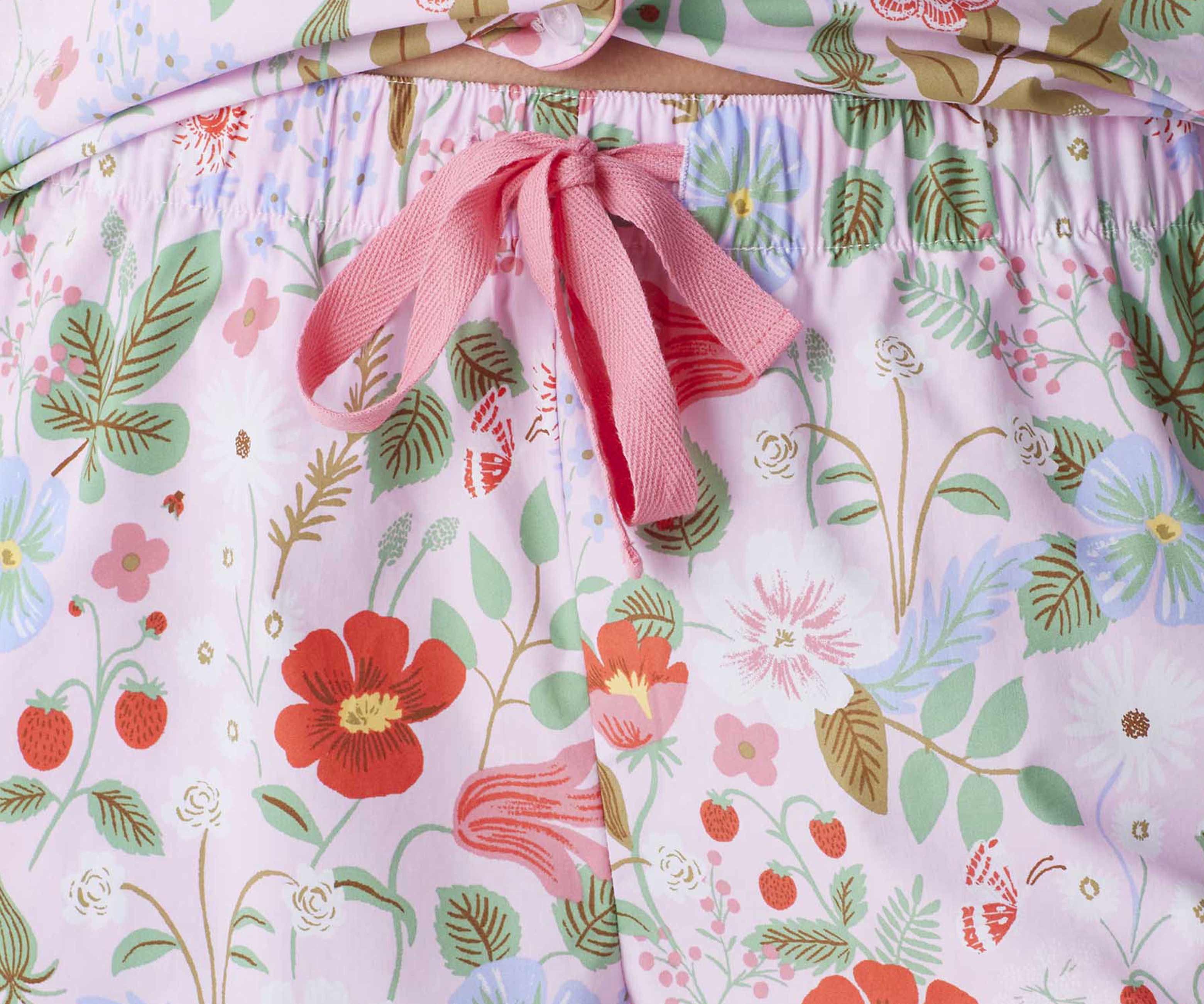 Poplin Button Front Short Set - Strawberry Fields - Image 5