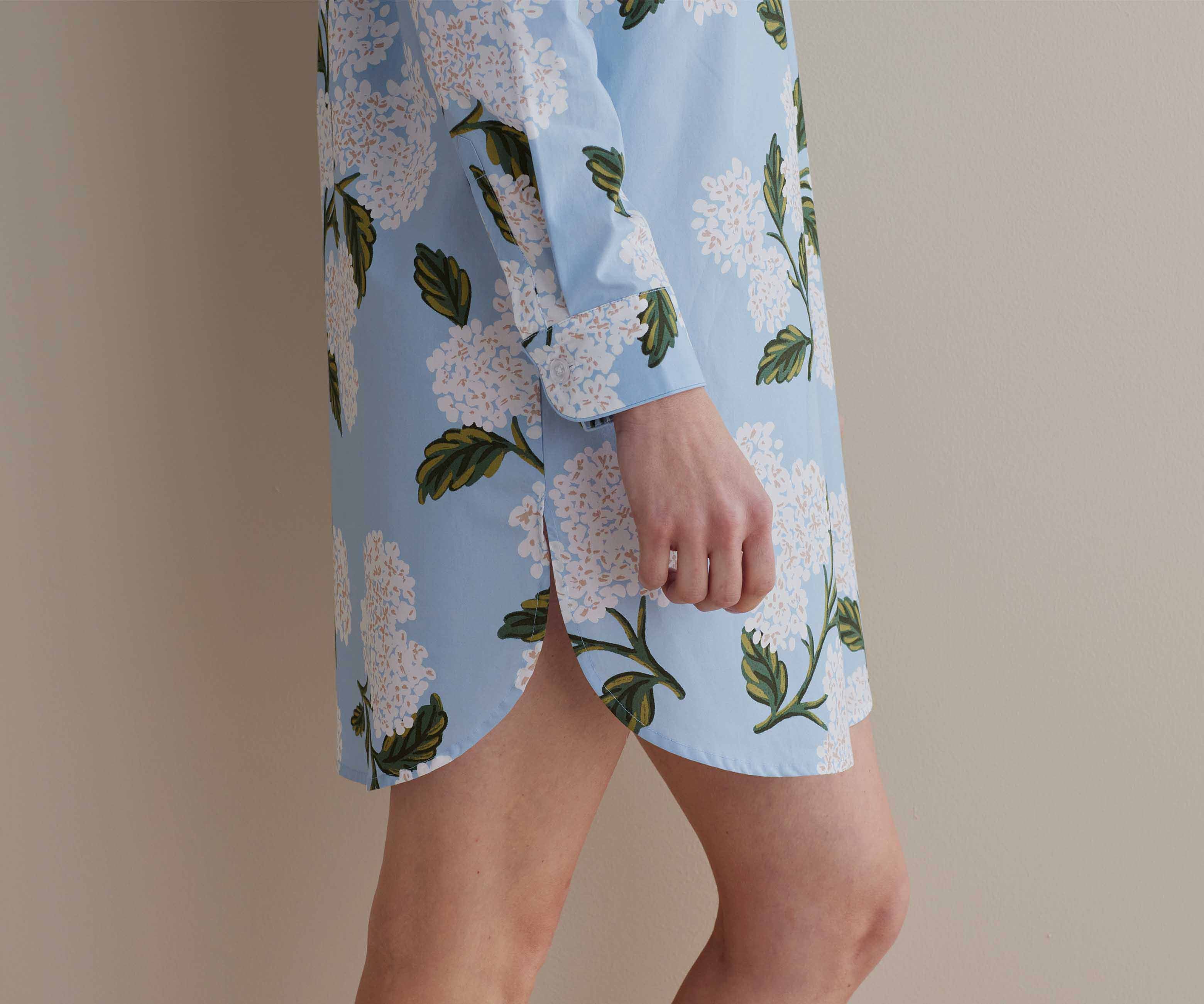 Poplin Nightshirt - Hydrangea - Image 3
