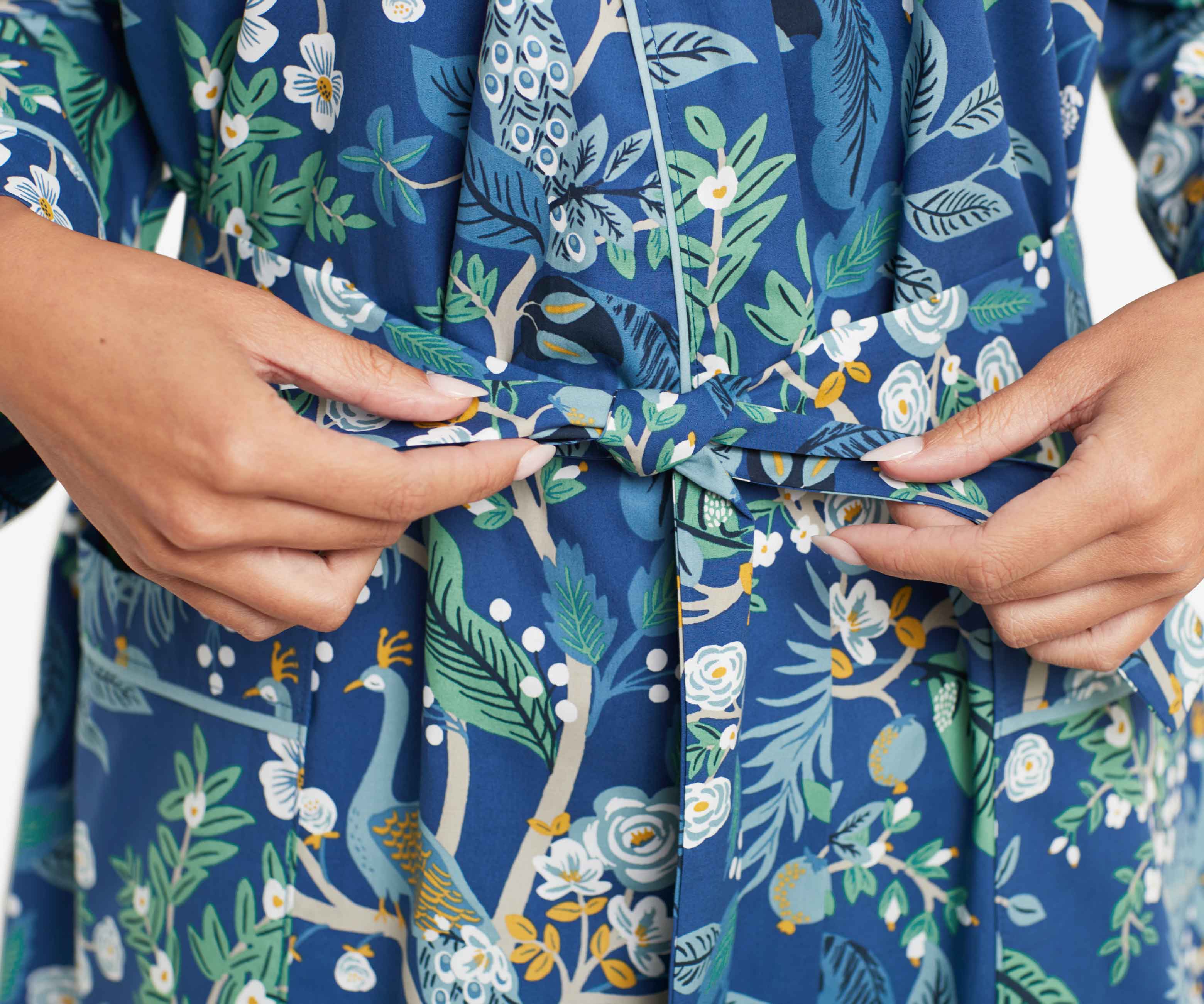 Poplin Robe - Peacock - Image 4