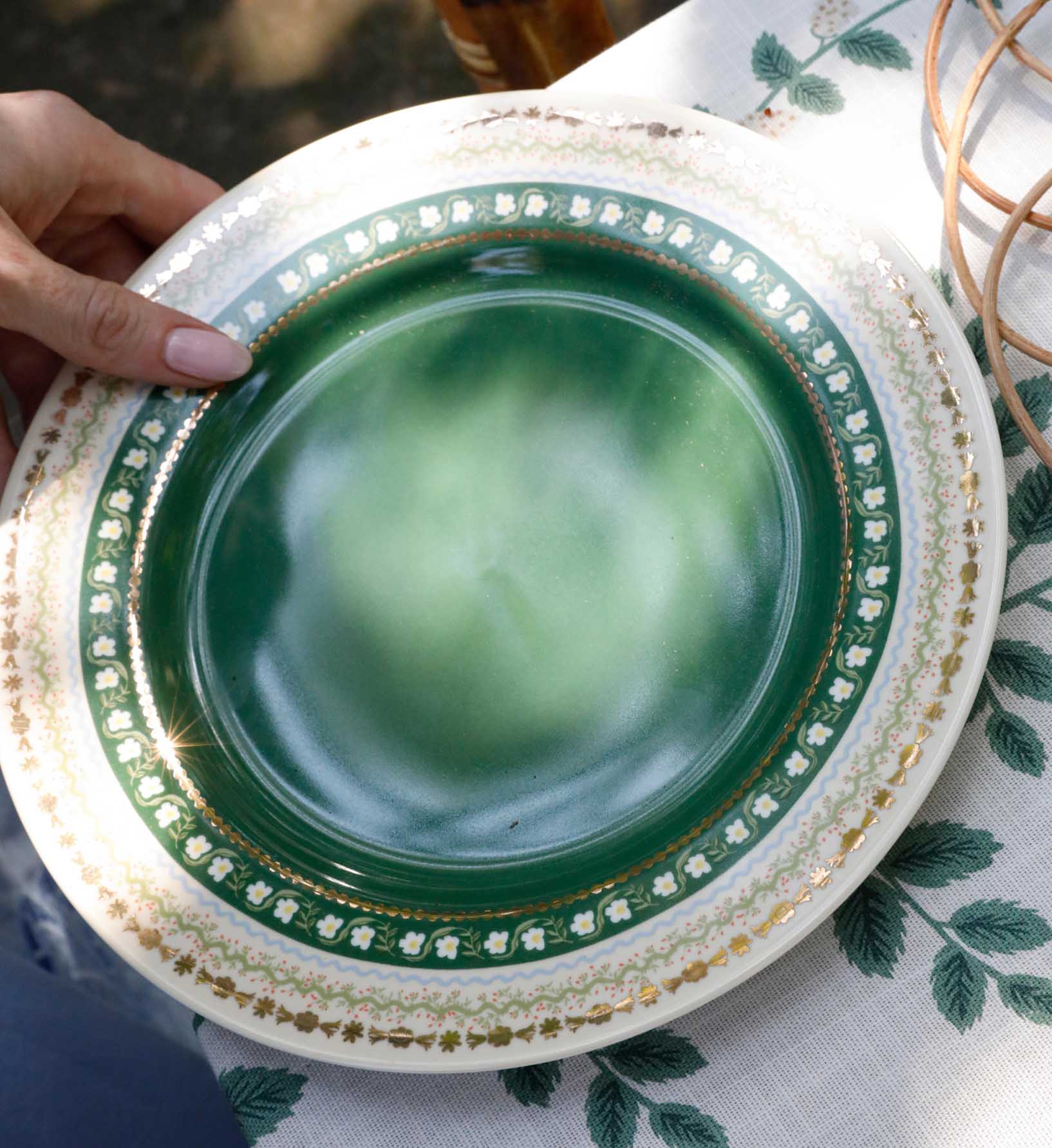 Porcelain Dessert Plate Set - Delphine - Image 2
