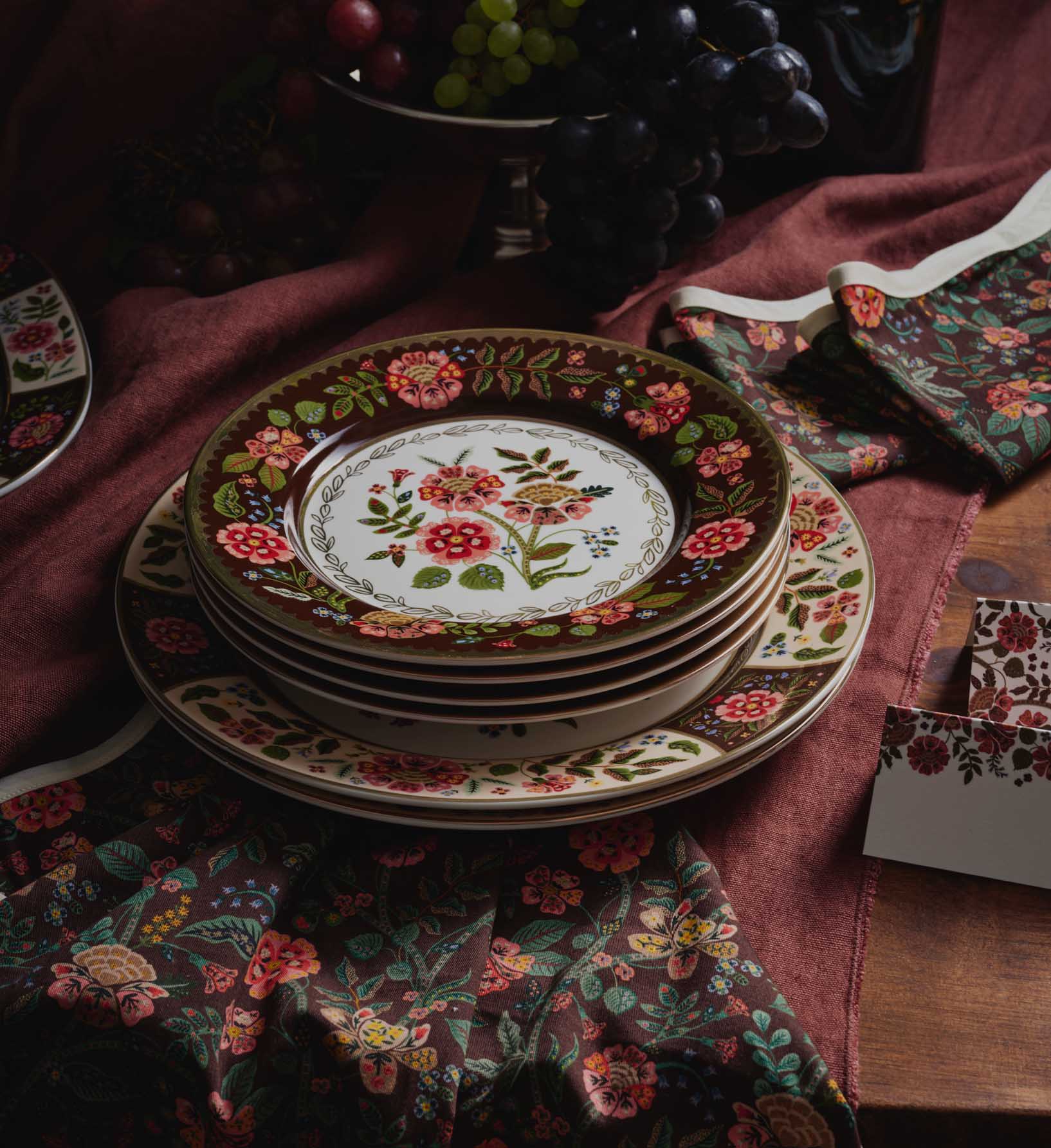 Porcelain Dessert Plate Set - Gracie - Image 2